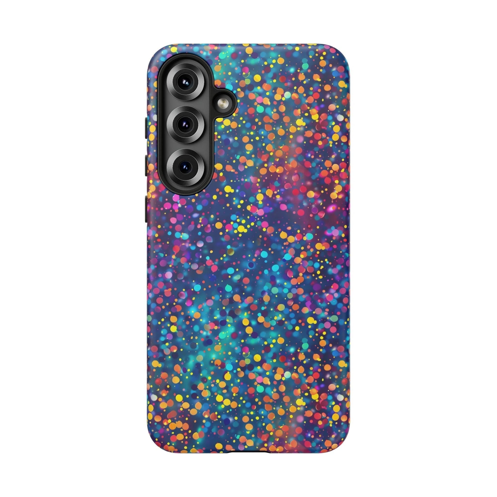 Bespattered Facade Party Time Rainbow Confetti Dots Tough Case by Bespattered Facade