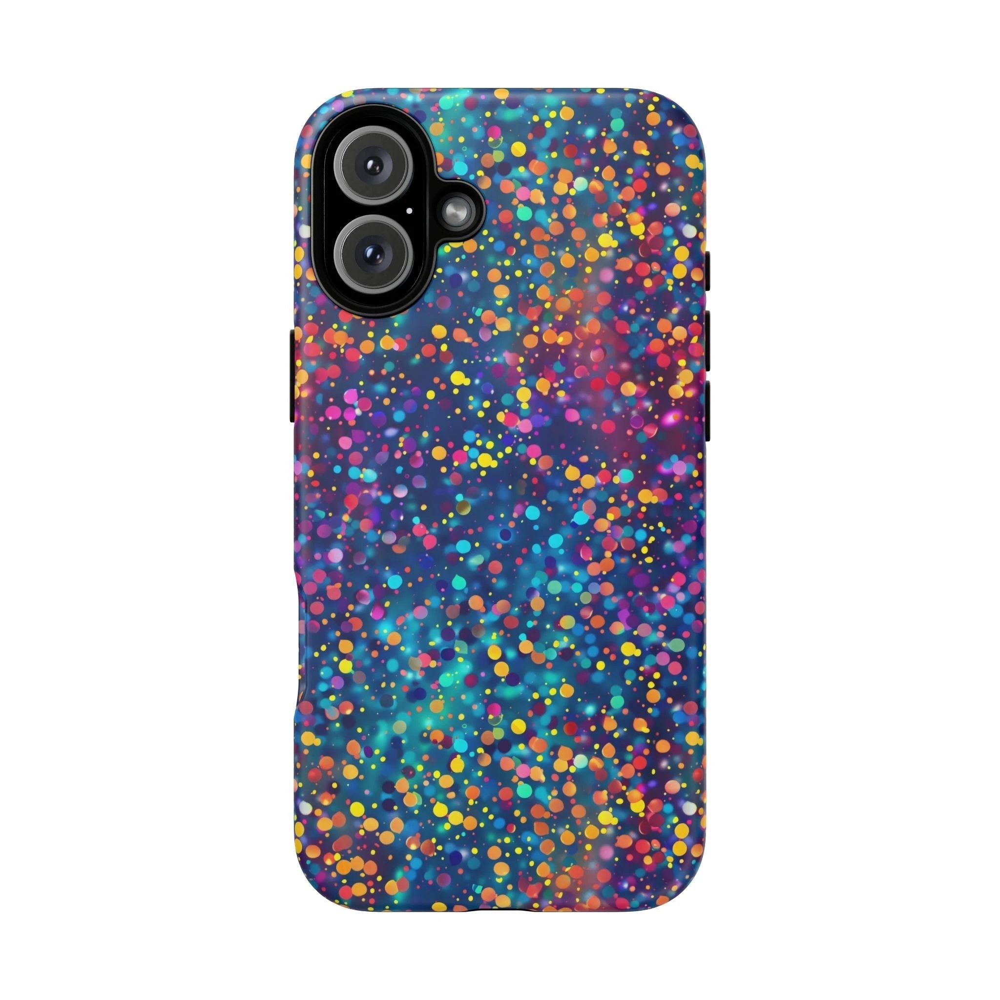 Bespattered Facade Party Time Rainbow Confetti Dots Tough Case by Bespattered Facade