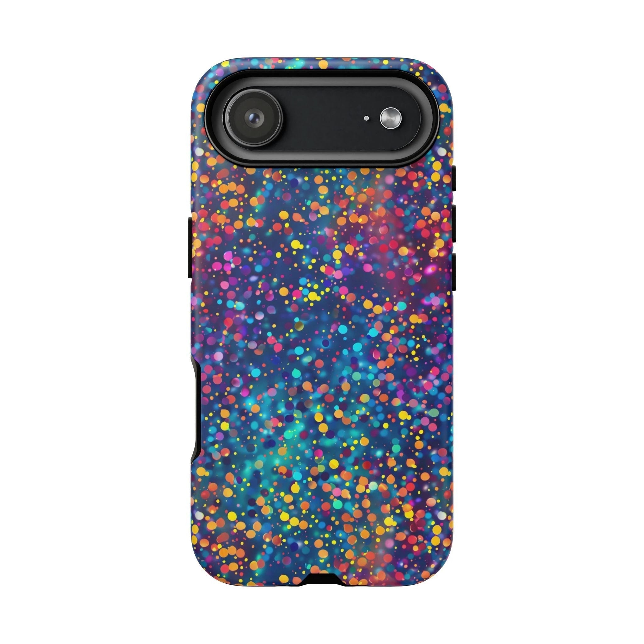 Bespattered Facade Party Time Rainbow Confetti Dots Tough Case by Bespattered Facade