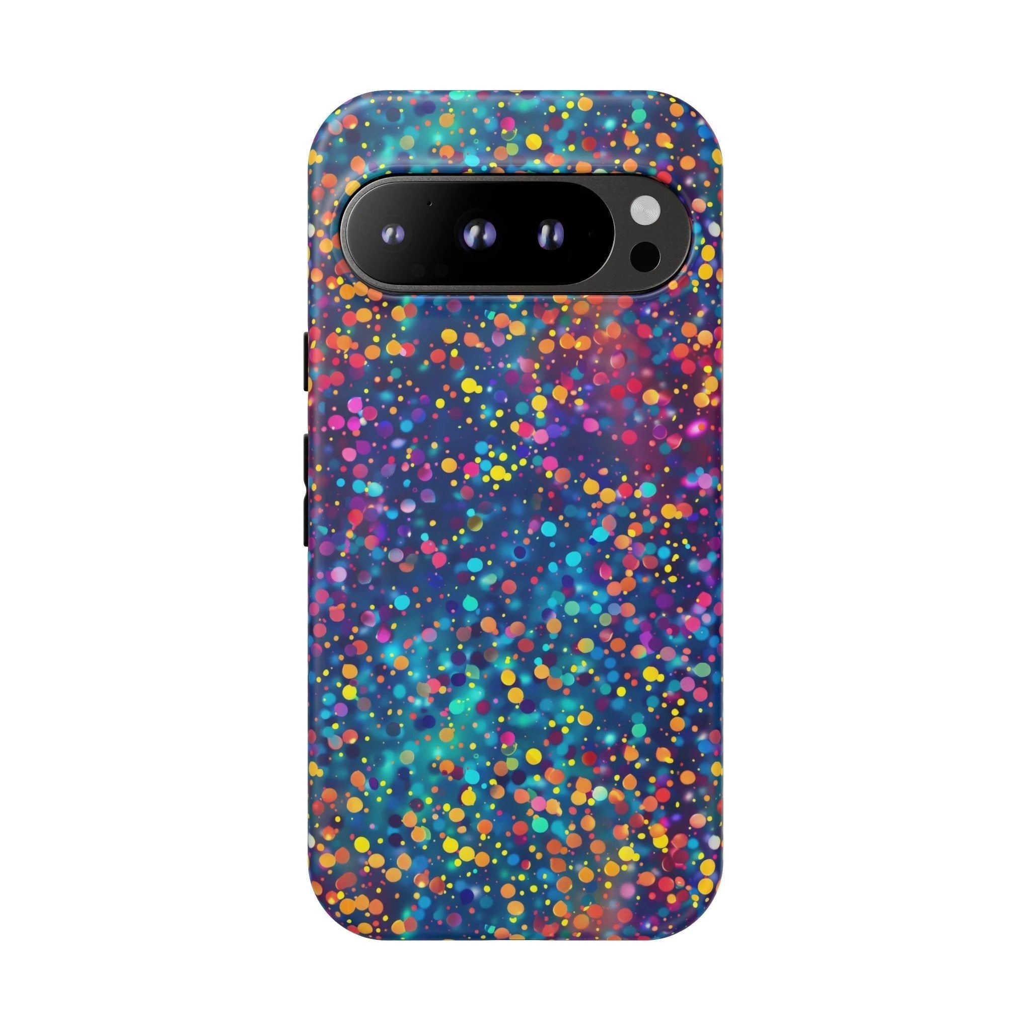 Bespattered Facade Party Time Rainbow Confetti Dots Tough Case by Bespattered Facade