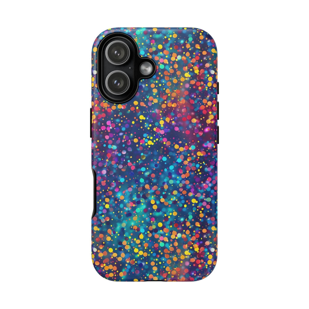 Bespattered Facade Party Time Rainbow Confetti Dots Tough Case by Bespattered Facade