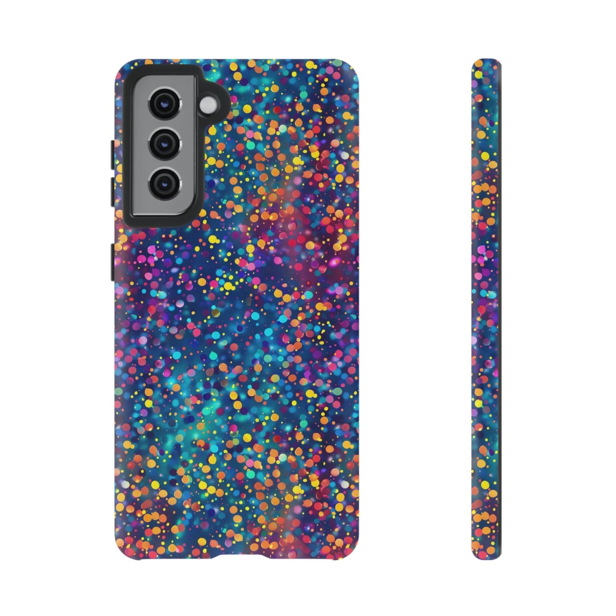 Bespattered Facade Party Time Rainbow Confetti Dots Tough Case by Bespattered Facade