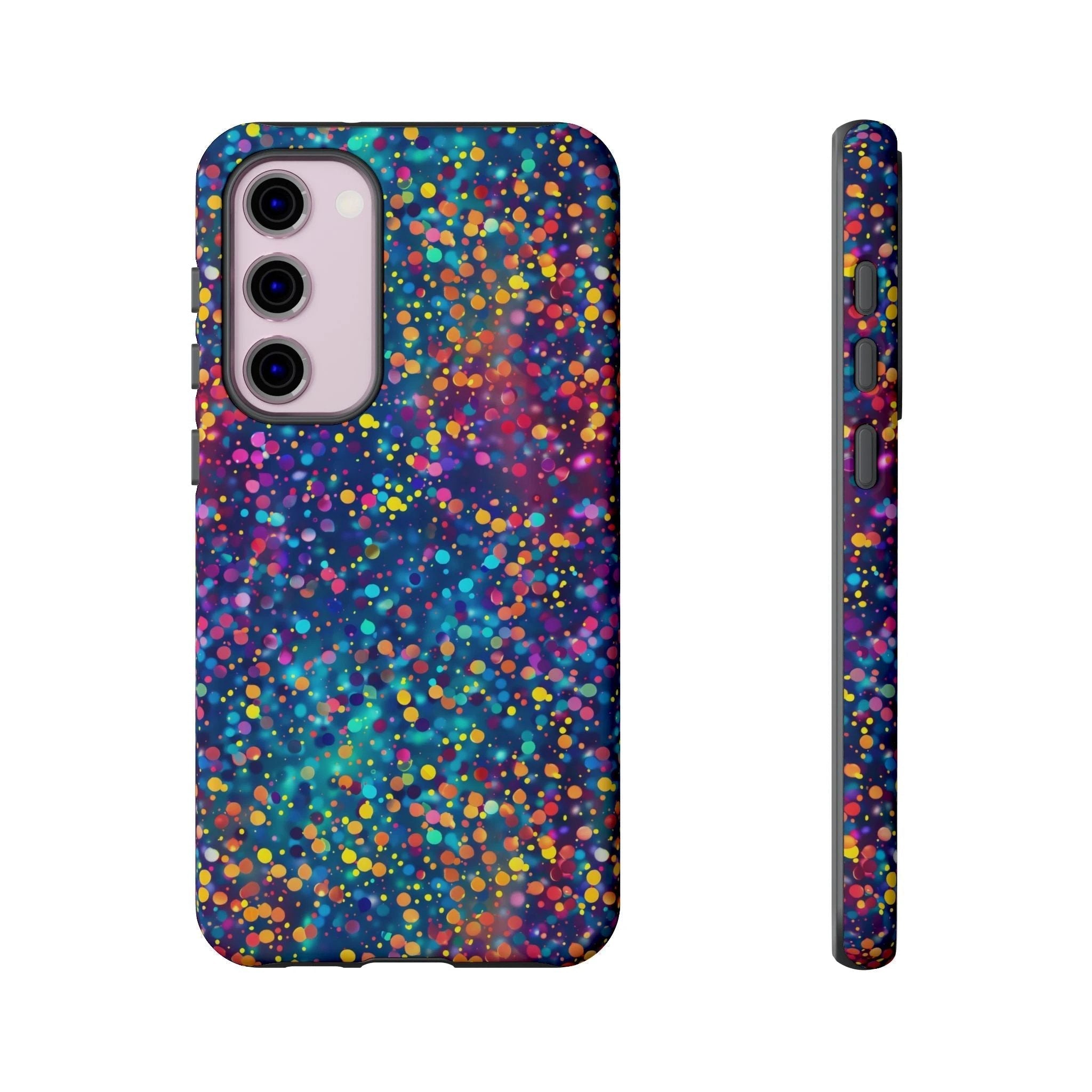 Bespattered Facade Party Time Rainbow Confetti Dots Tough Case by Bespattered Facade