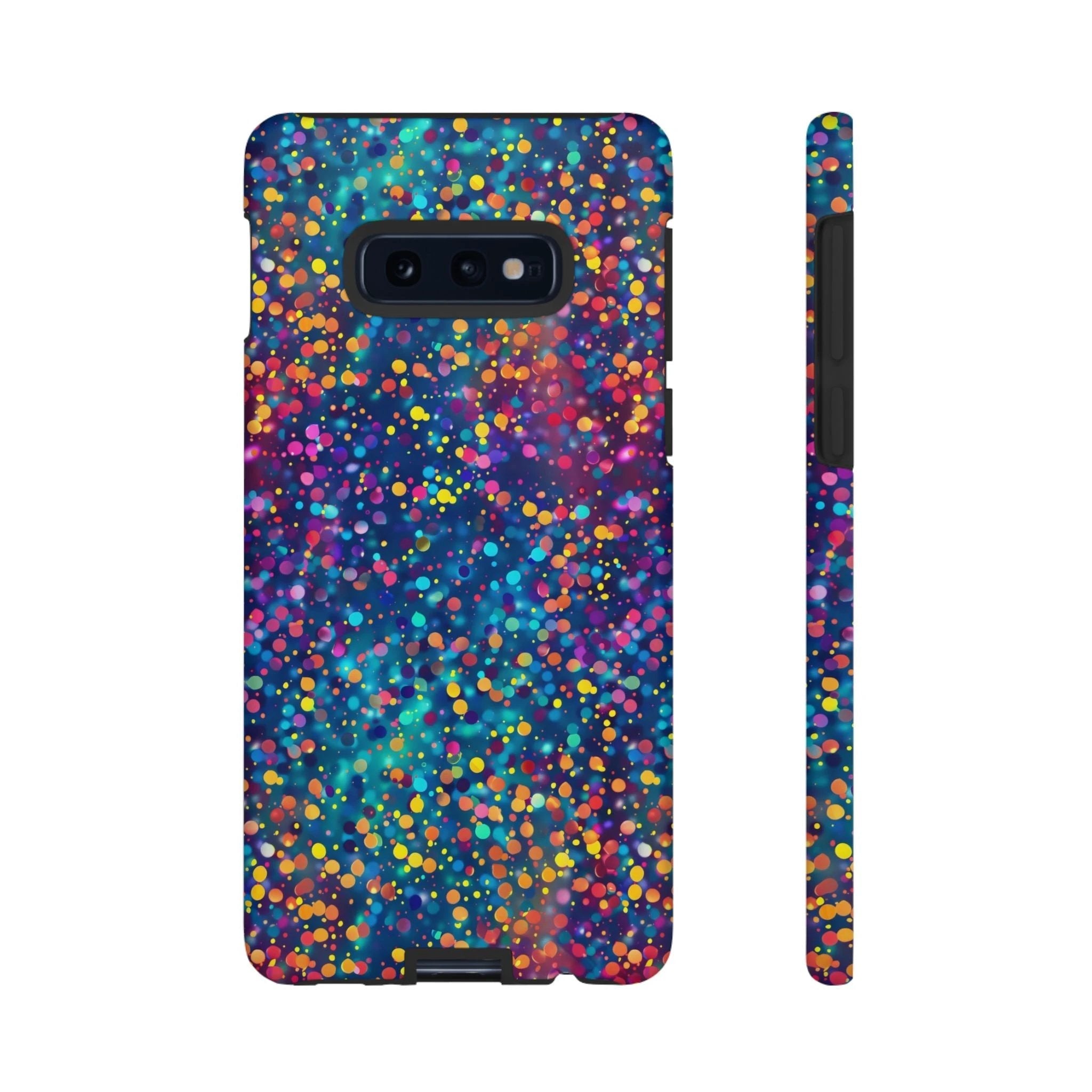 Bespattered Facade Party Time Rainbow Confetti Dots Tough Case by Bespattered Facade