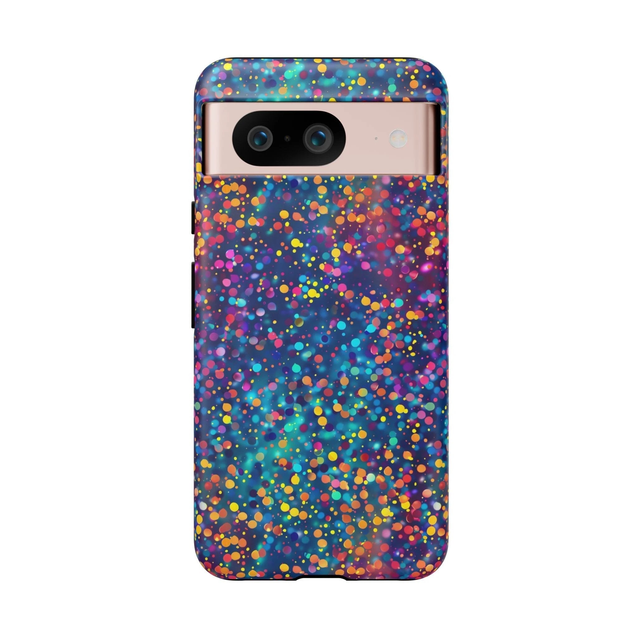 Bespattered Facade Party Time Rainbow Confetti Dots Tough Case by Bespattered Facade