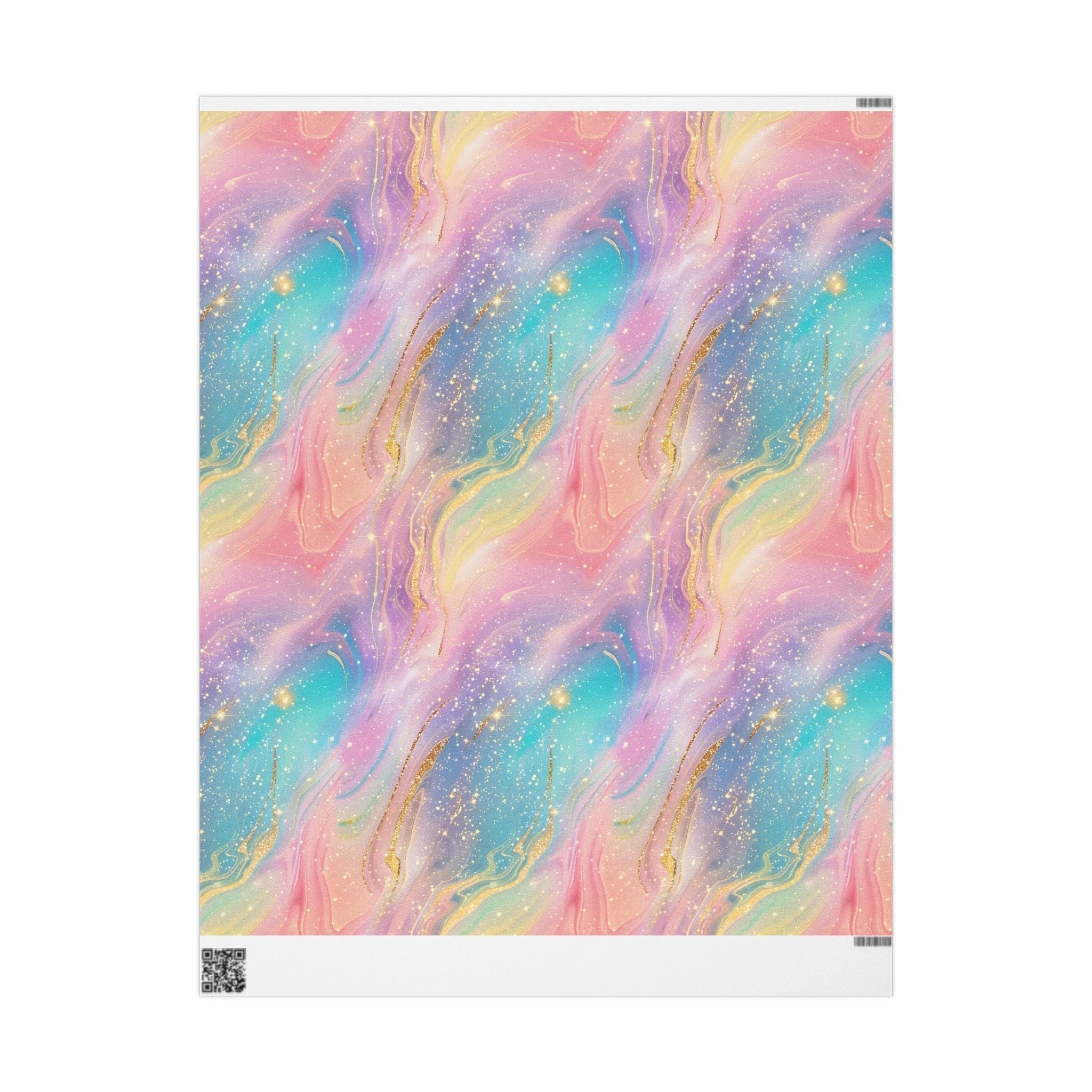 Bespattered Facade Pastel Dreams Wrapping Paper | Three Sizes | Glossy or Matte by Bespattered Facade