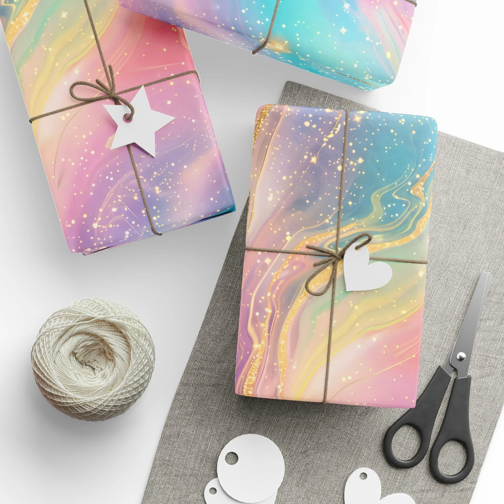 Bespattered Facade Pastel Dreams Wrapping Paper | Three Sizes | Glossy or Matte by Bespattered Facade