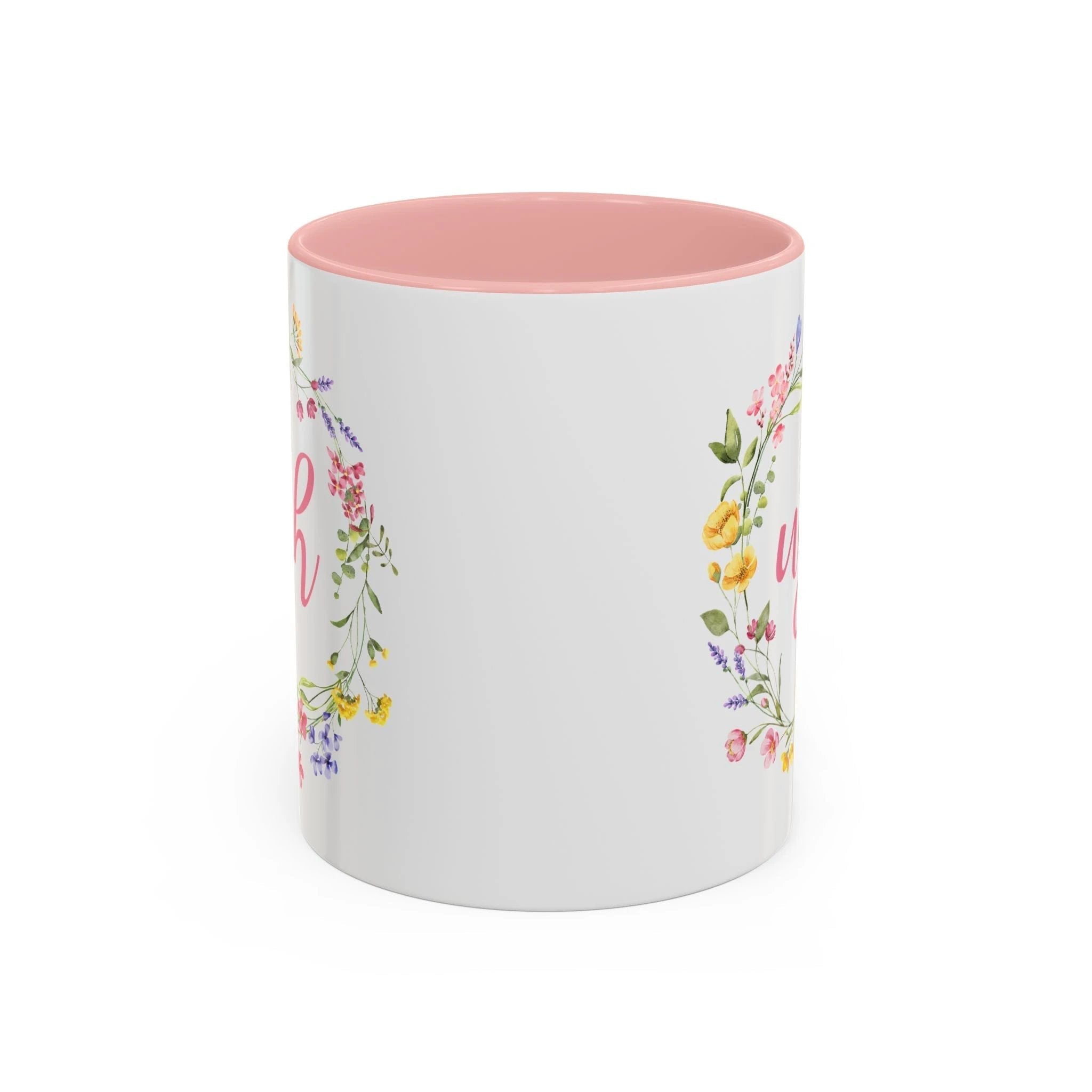 Bespattered Facade Pastel Floral Ugh Mug | Five Colors | 11oz by Bespattered Facade
