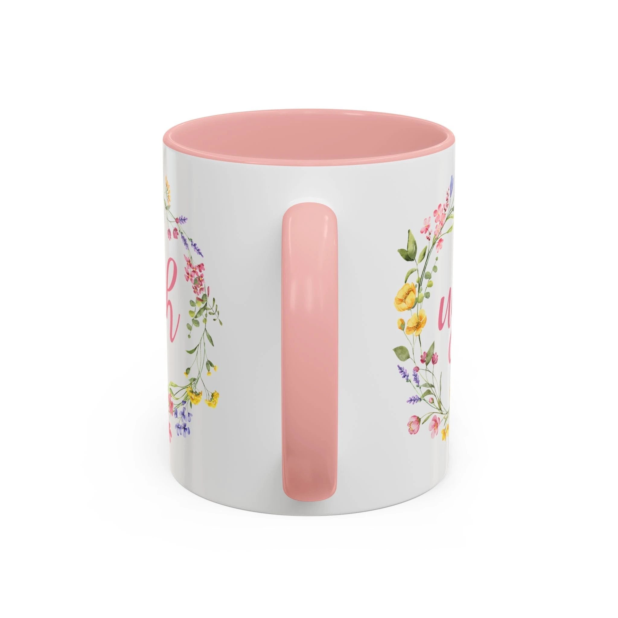 Bespattered Facade Pastel Floral Ugh Mug | Five Colors | 11oz by Bespattered Facade