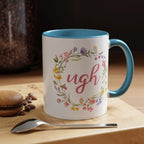 Bespattered Facade Pastel Floral Ugh Mug | Five Colors | 11oz by Bespattered Facade