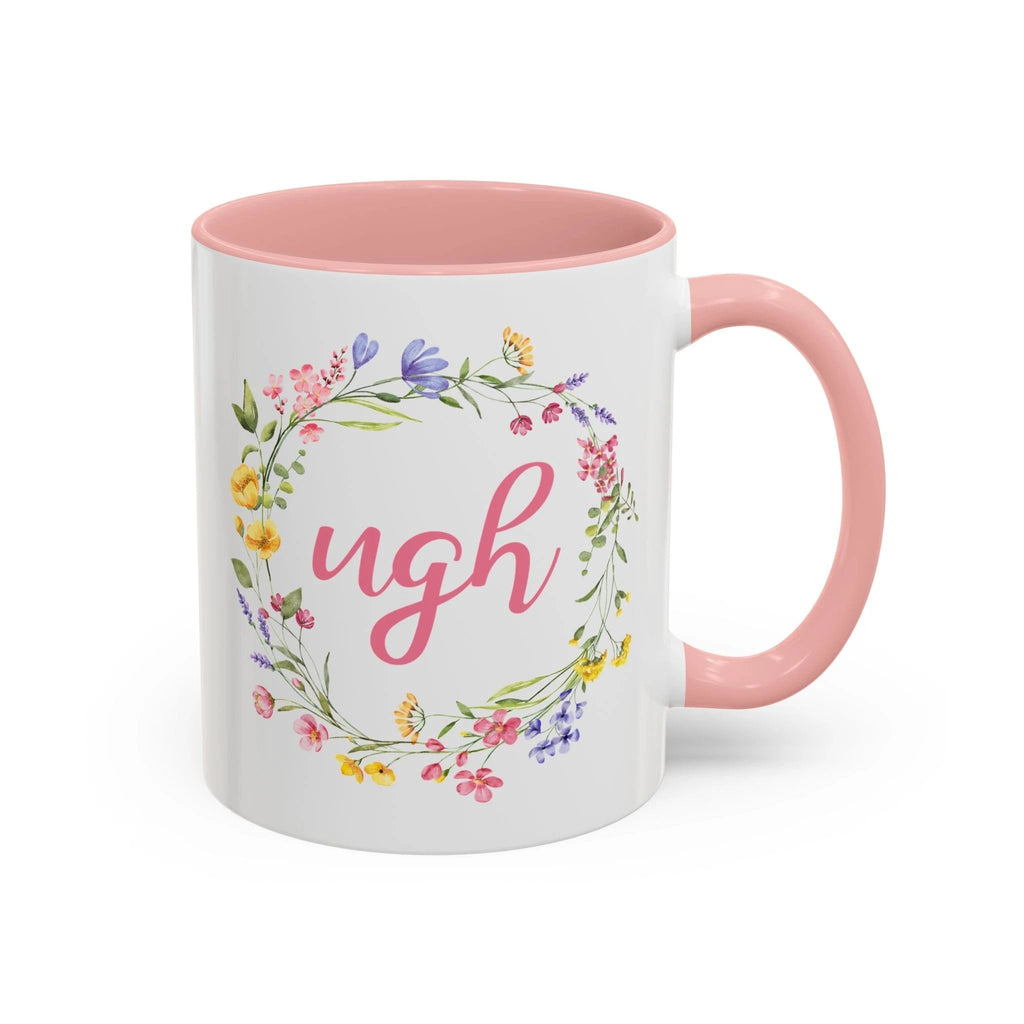 Bespattered Facade Pastel Floral Ugh Mug | Five Colors | 11oz by Bespattered Facade