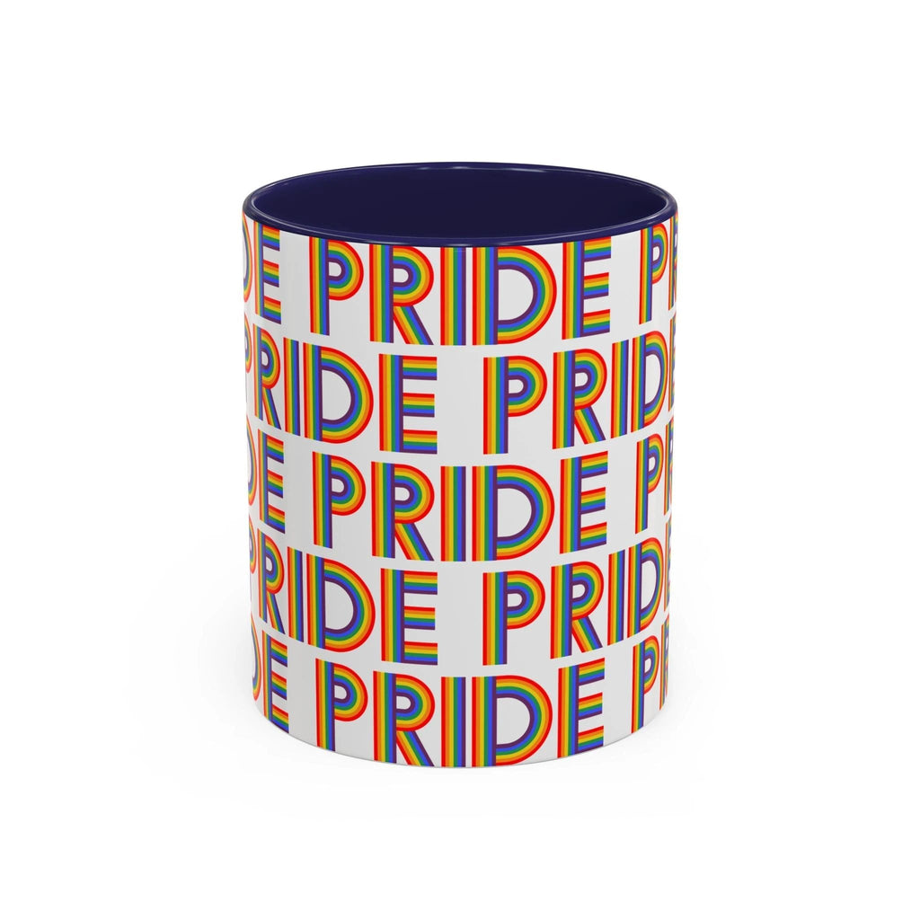 Bespattered Facade Pride Rainbow Ribbon Letters Mug | Eight Colors | 11oz or 15oz by Bespattered Facade