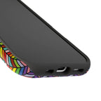 Bespattered Facade Rainbow Chevron Tiles Impact-Resistant Case by Bespattered Facade