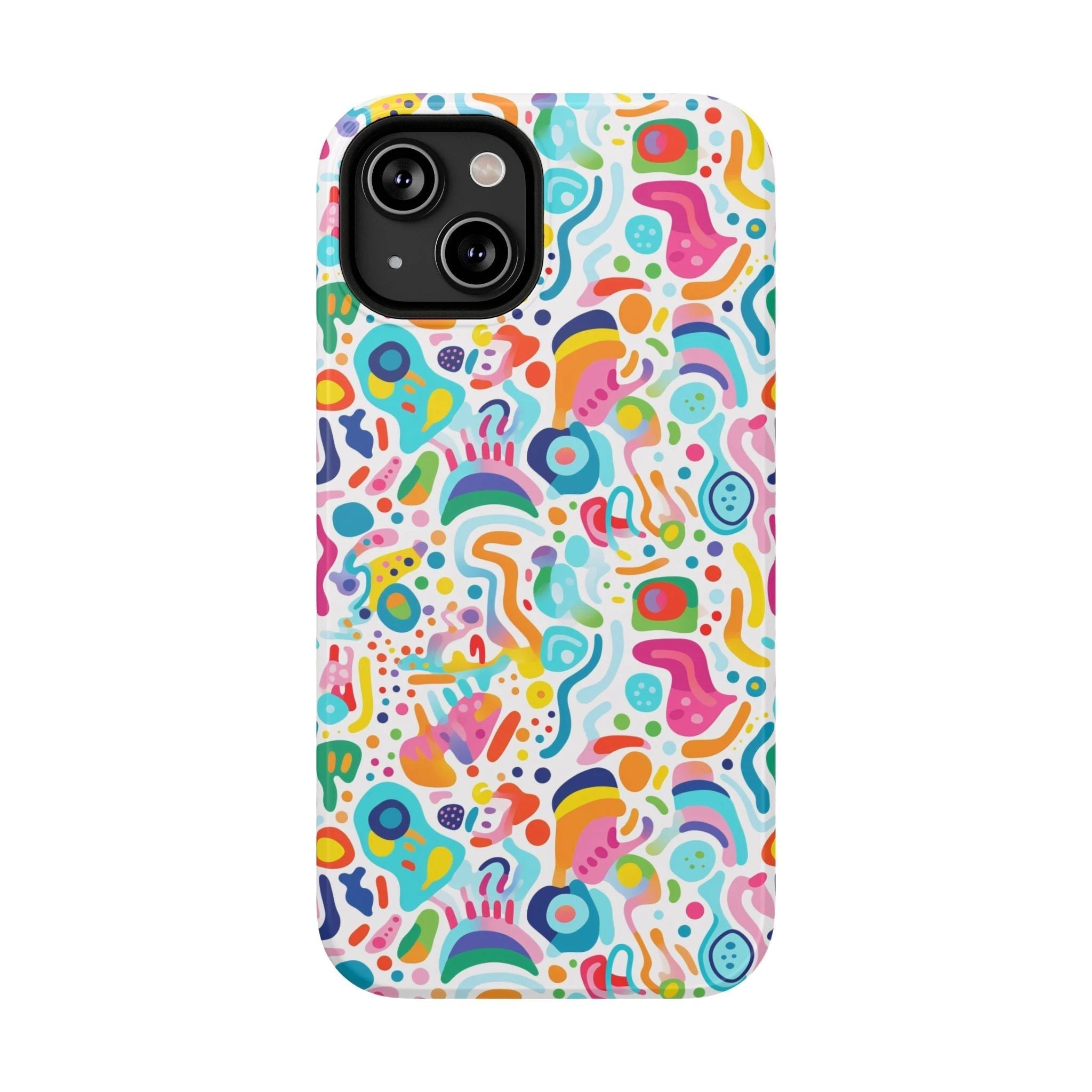 Bespattered Facade Rainbow Doodles Impact-Resistant Case by Bespattered Facade