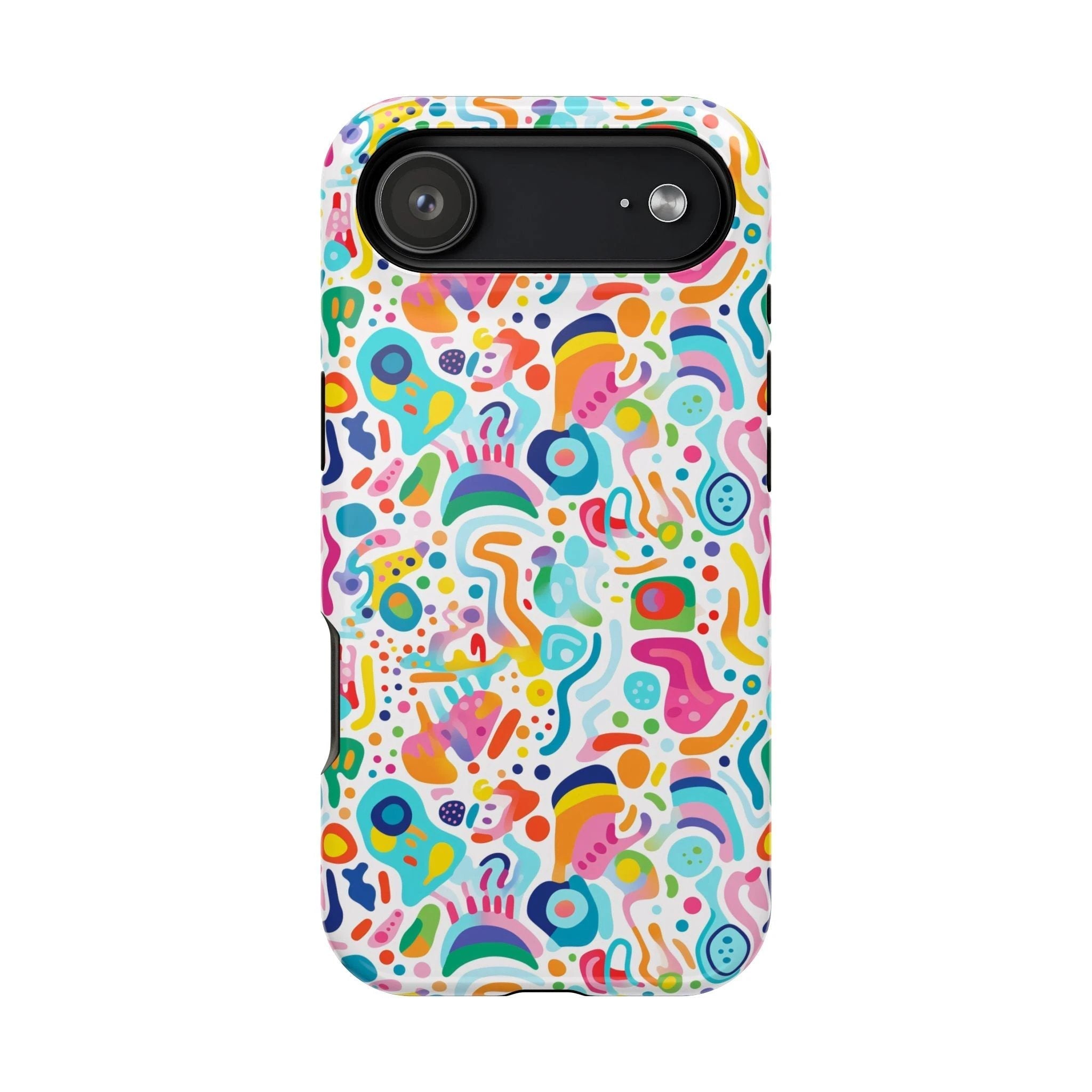 Bespattered Facade Rainbow Doodles Impact-Resistant Case by Bespattered Facade