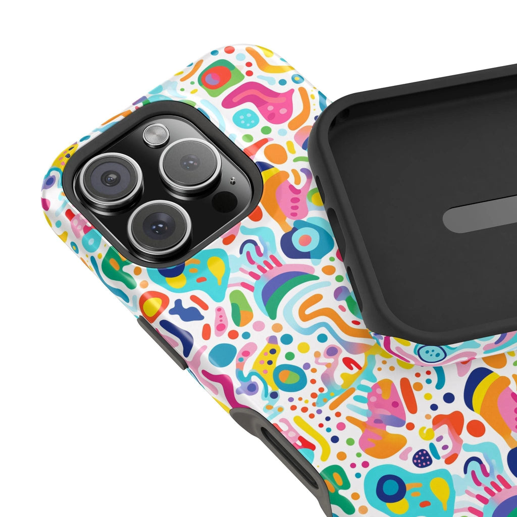 Bespattered Facade Rainbow Doodles Impact-Resistant Case by Bespattered Facade