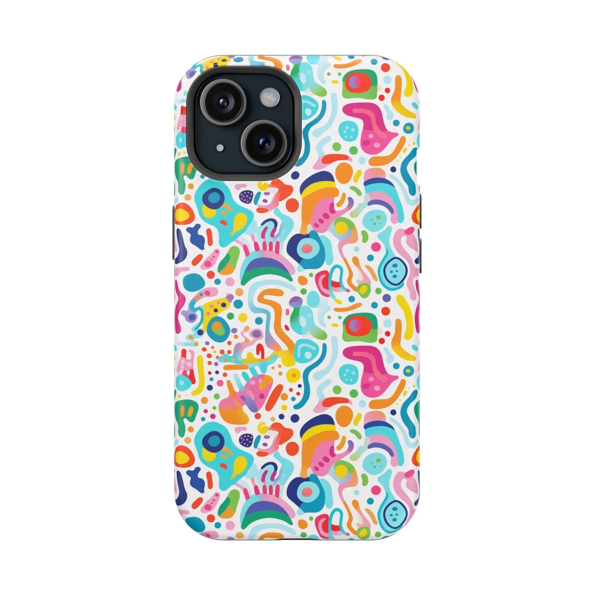 Bespattered Facade Rainbow Doodles Impact-Resistant Case by Bespattered Facade