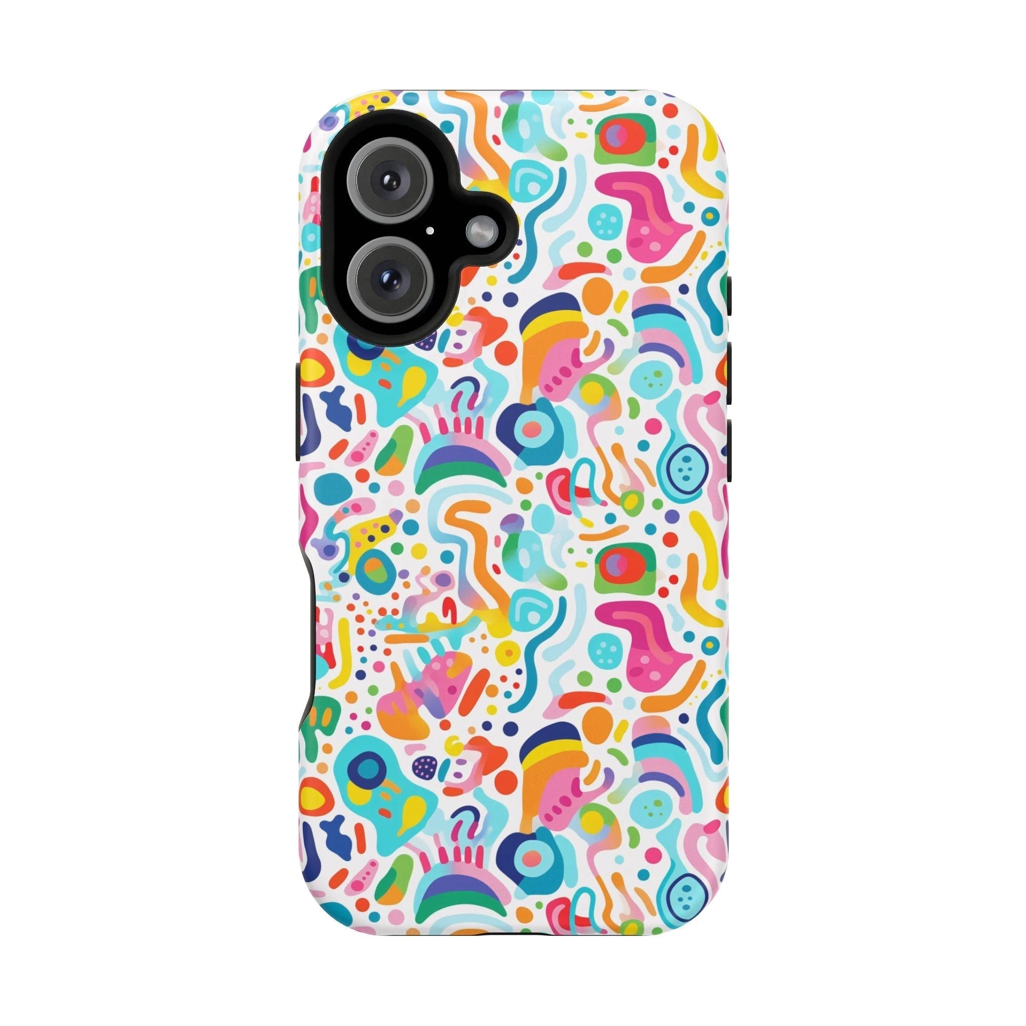 Bespattered Facade Rainbow Doodles Impact-Resistant Case by Bespattered Facade