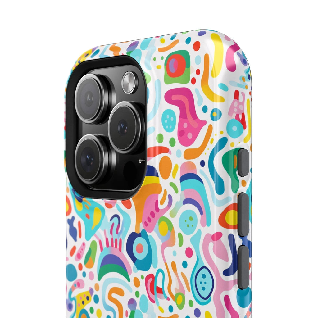 Bespattered Facade Rainbow Doodles Impact-Resistant Case by Bespattered Facade