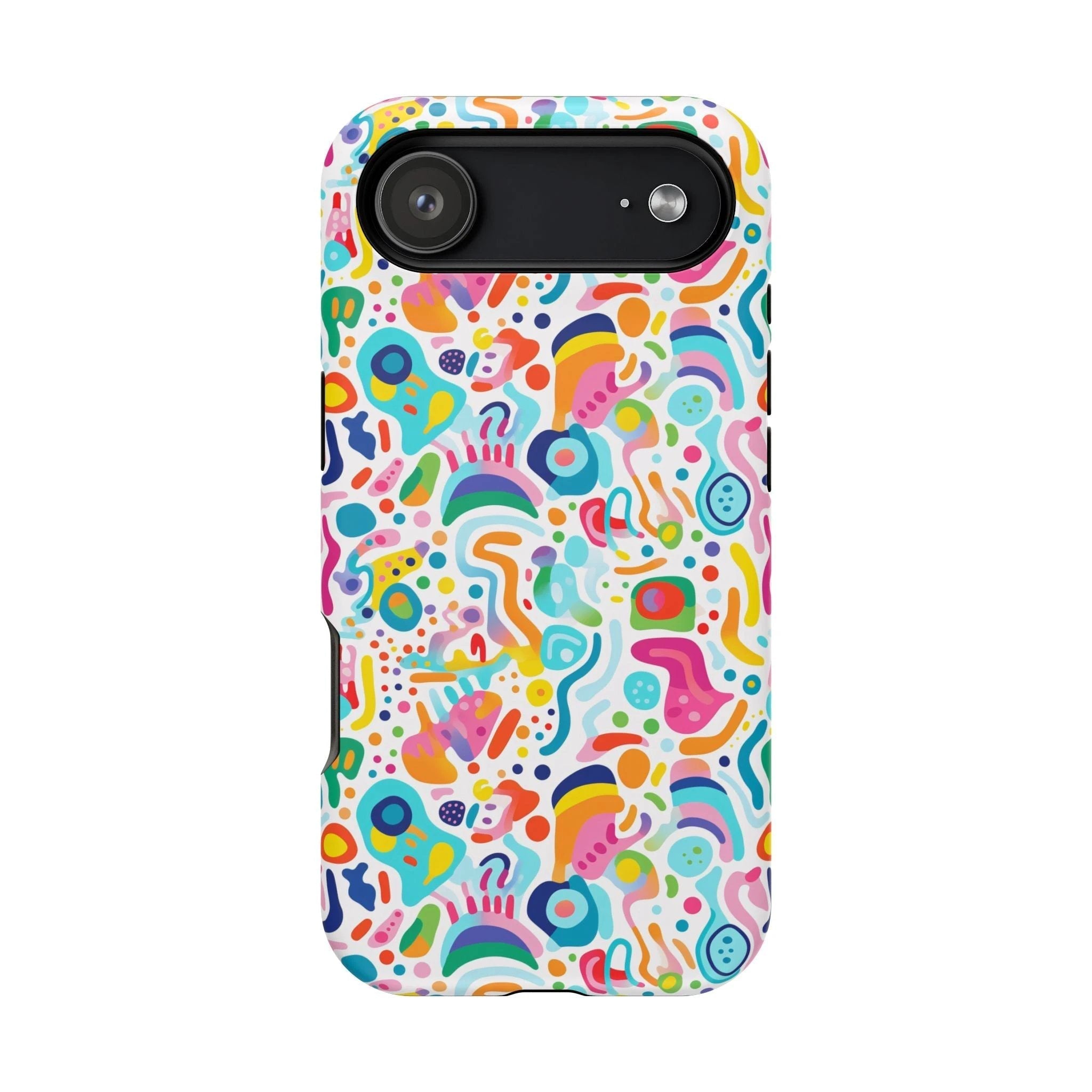 Bespattered Facade Rainbow Doodles Impact-Resistant Case by Bespattered Facade