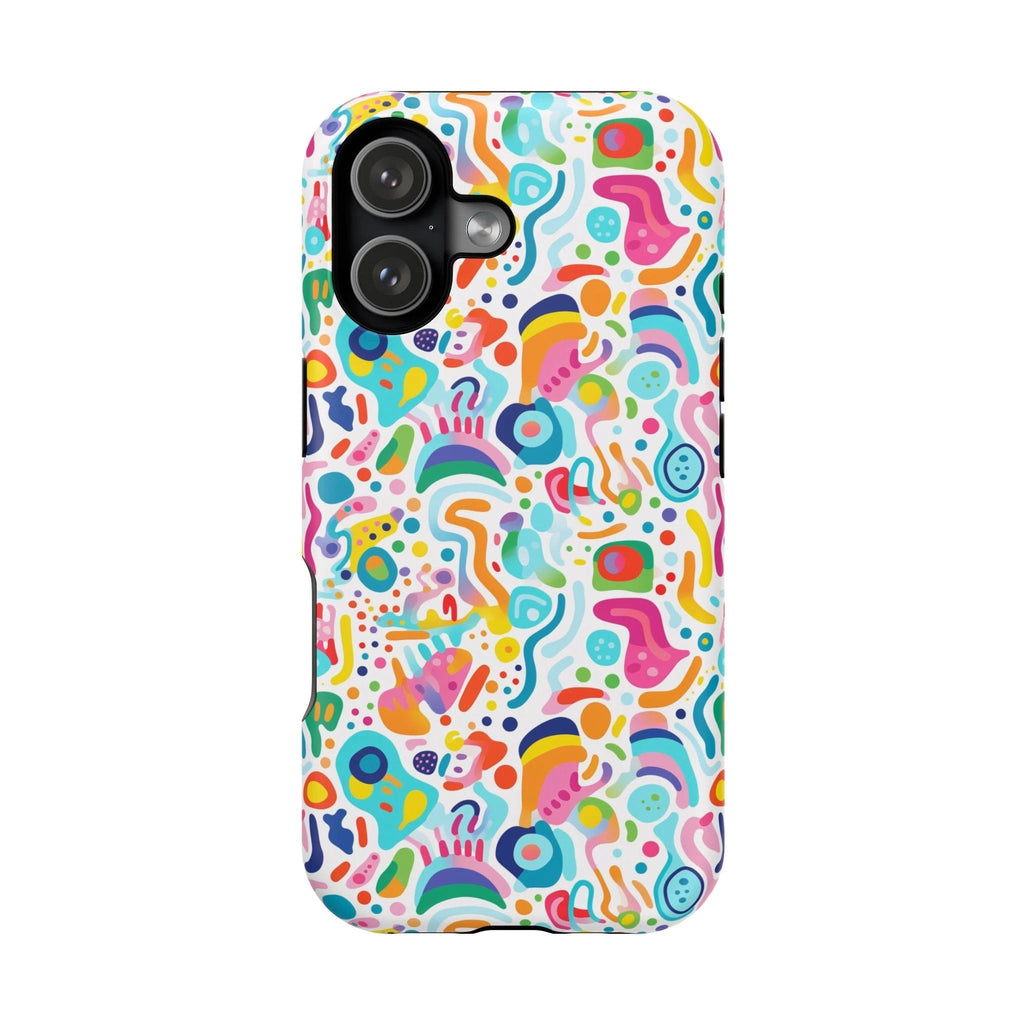 Bespattered Facade Rainbow Doodles Impact-Resistant Case by Bespattered Facade