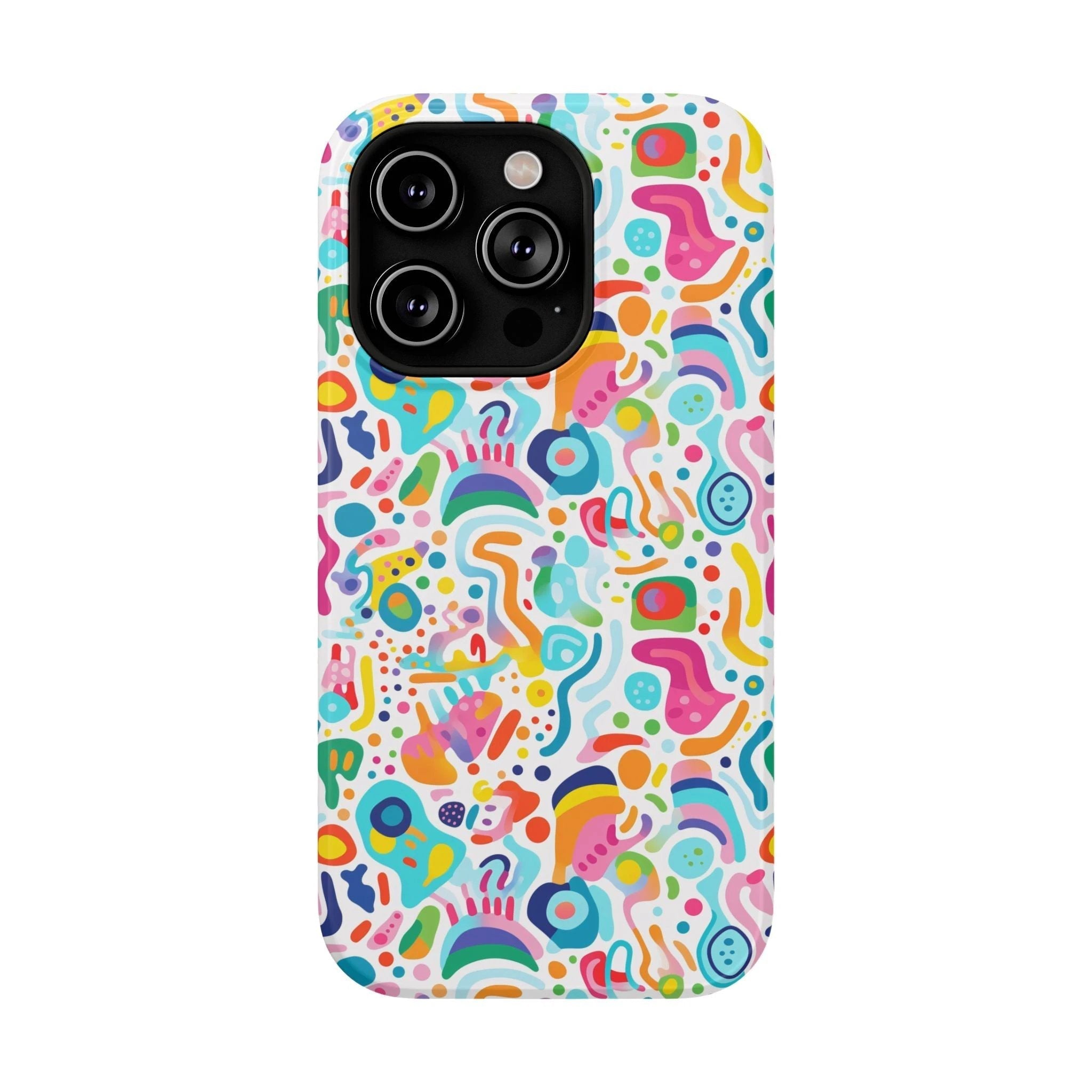Bespattered Facade Rainbow Doodles Impact-Resistant Case by Bespattered Facade