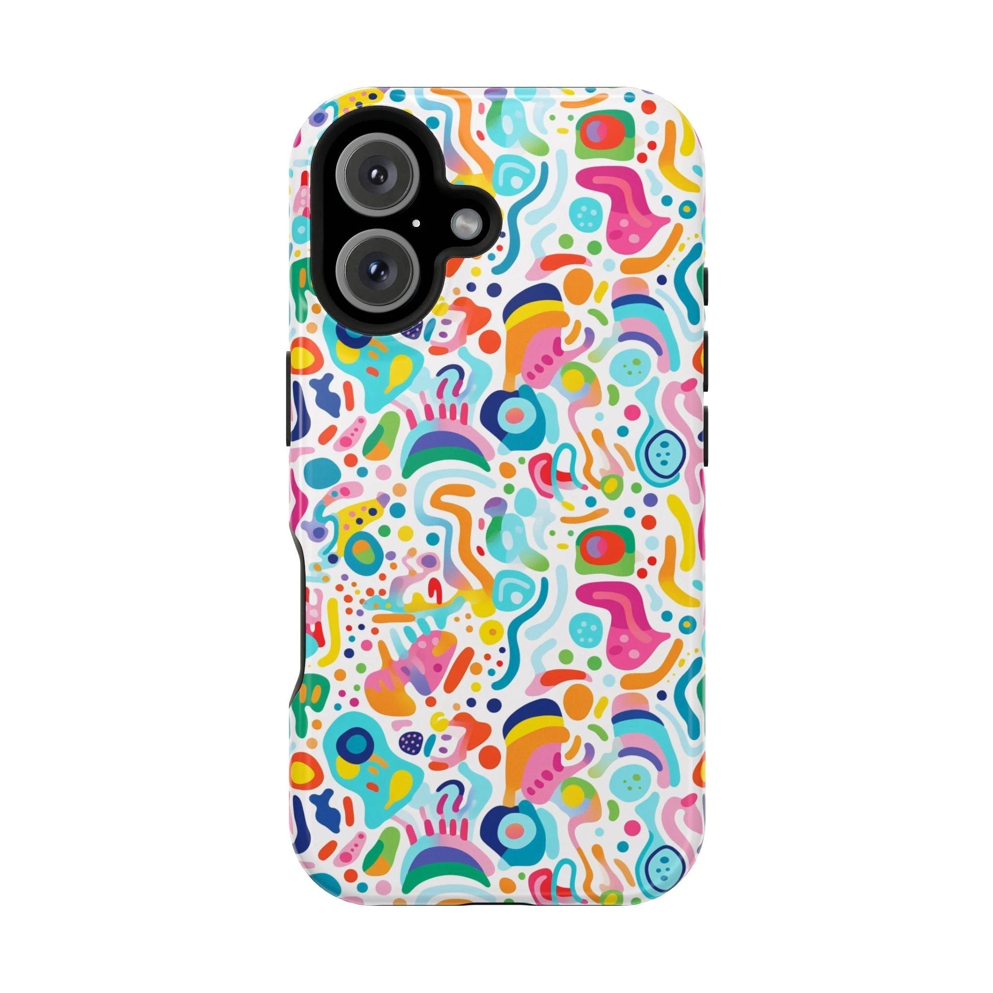 Bespattered Facade Rainbow Doodles Impact-Resistant Case by Bespattered Facade