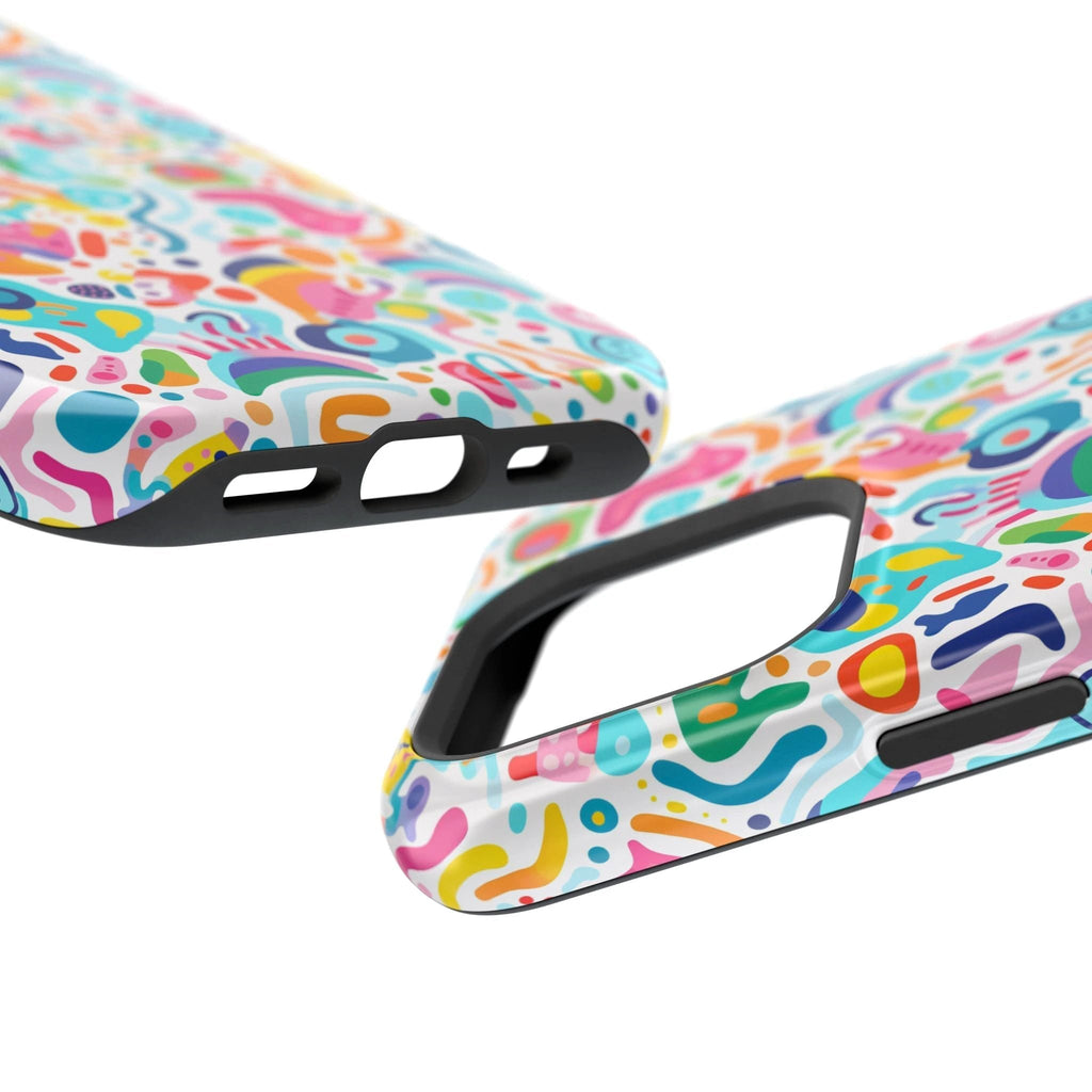 Bespattered Facade Rainbow Doodles Impact-Resistant Case by Bespattered Facade