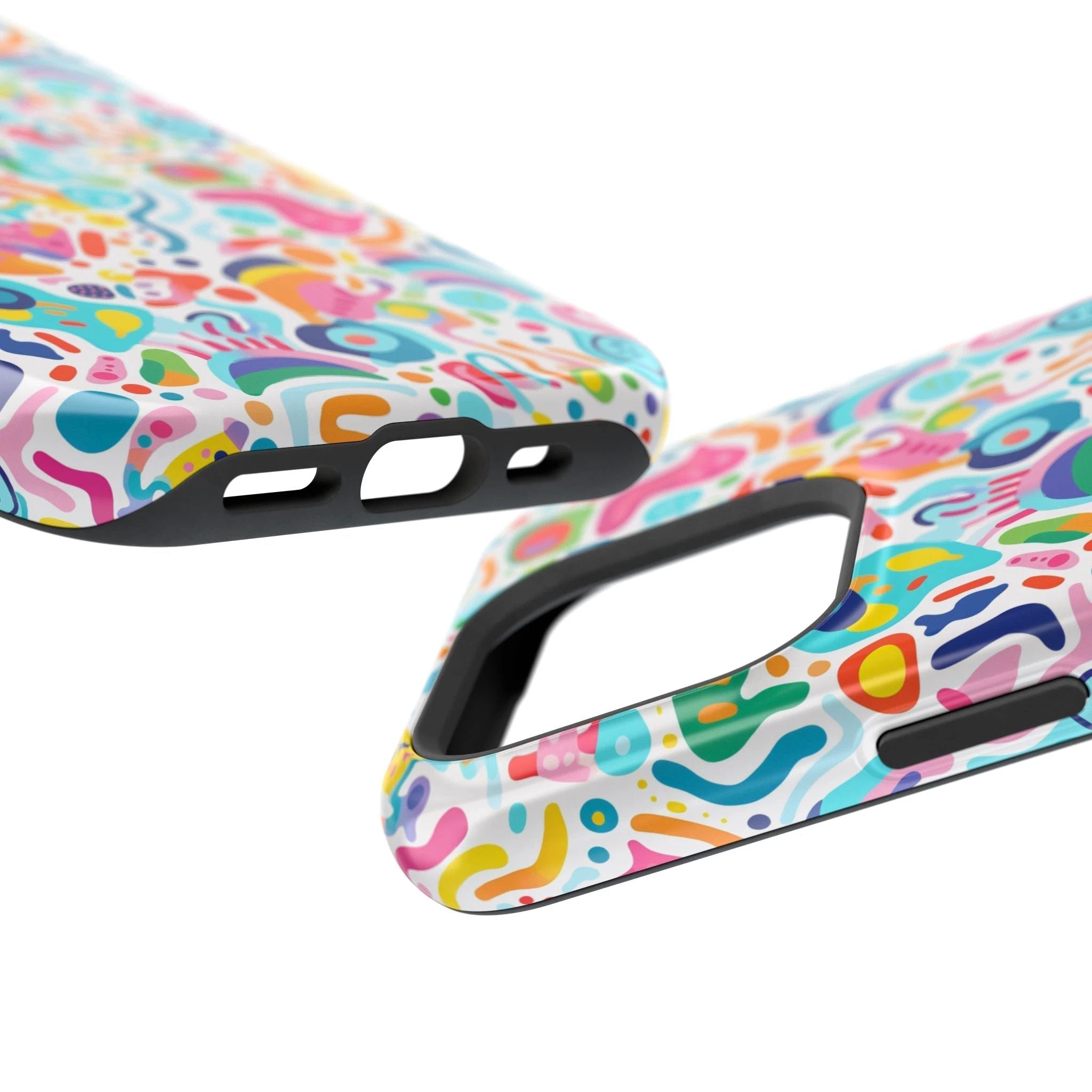 Bespattered Facade Rainbow Doodles Impact-Resistant Case by Bespattered Facade