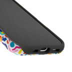 Bespattered Facade Rainbow Doodles Impact-Resistant Case by Bespattered Facade