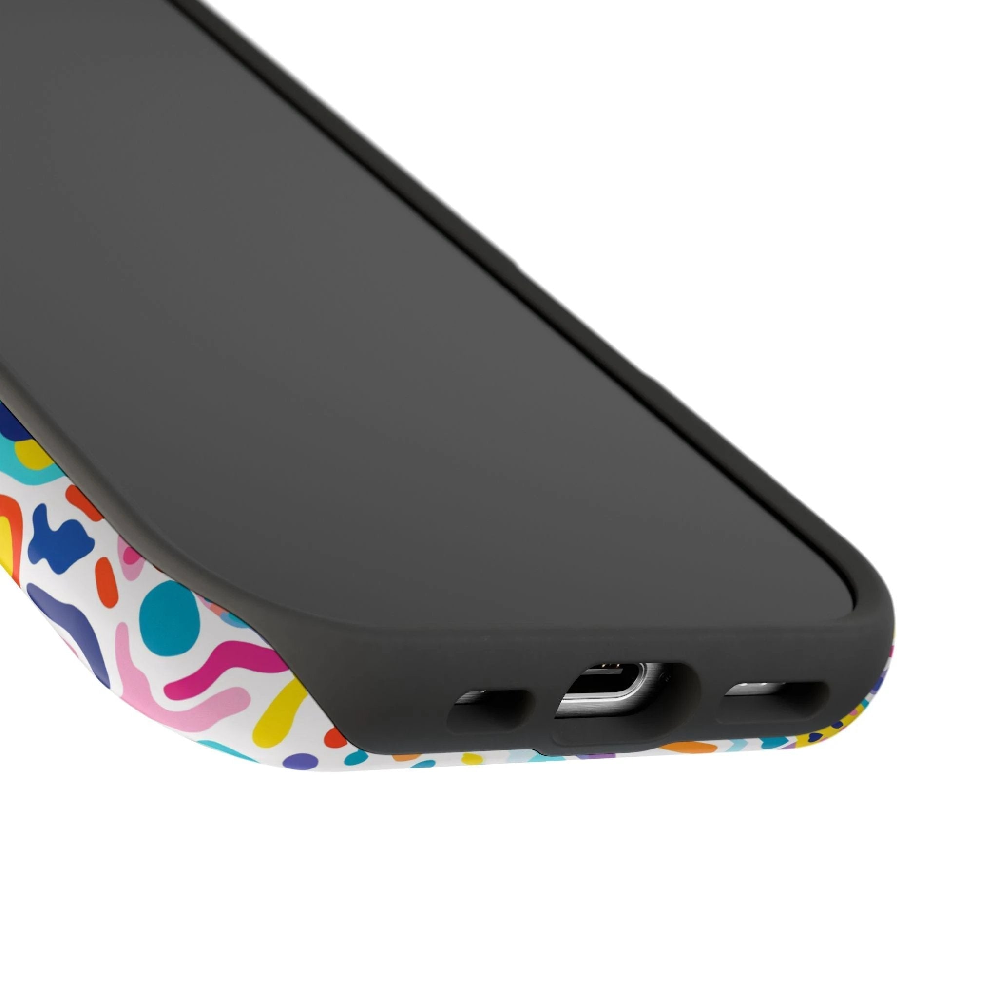 Bespattered Facade Rainbow Doodles Impact-Resistant Case by Bespattered Facade