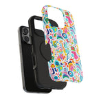 Bespattered Facade Rainbow Doodles Impact-Resistant Case by Bespattered Facade