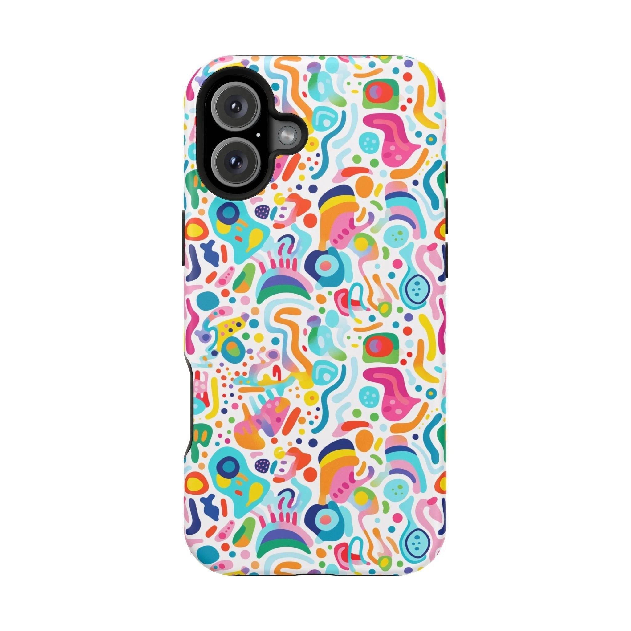 Bespattered Facade Rainbow Doodles Impact-Resistant Case by Bespattered Facade