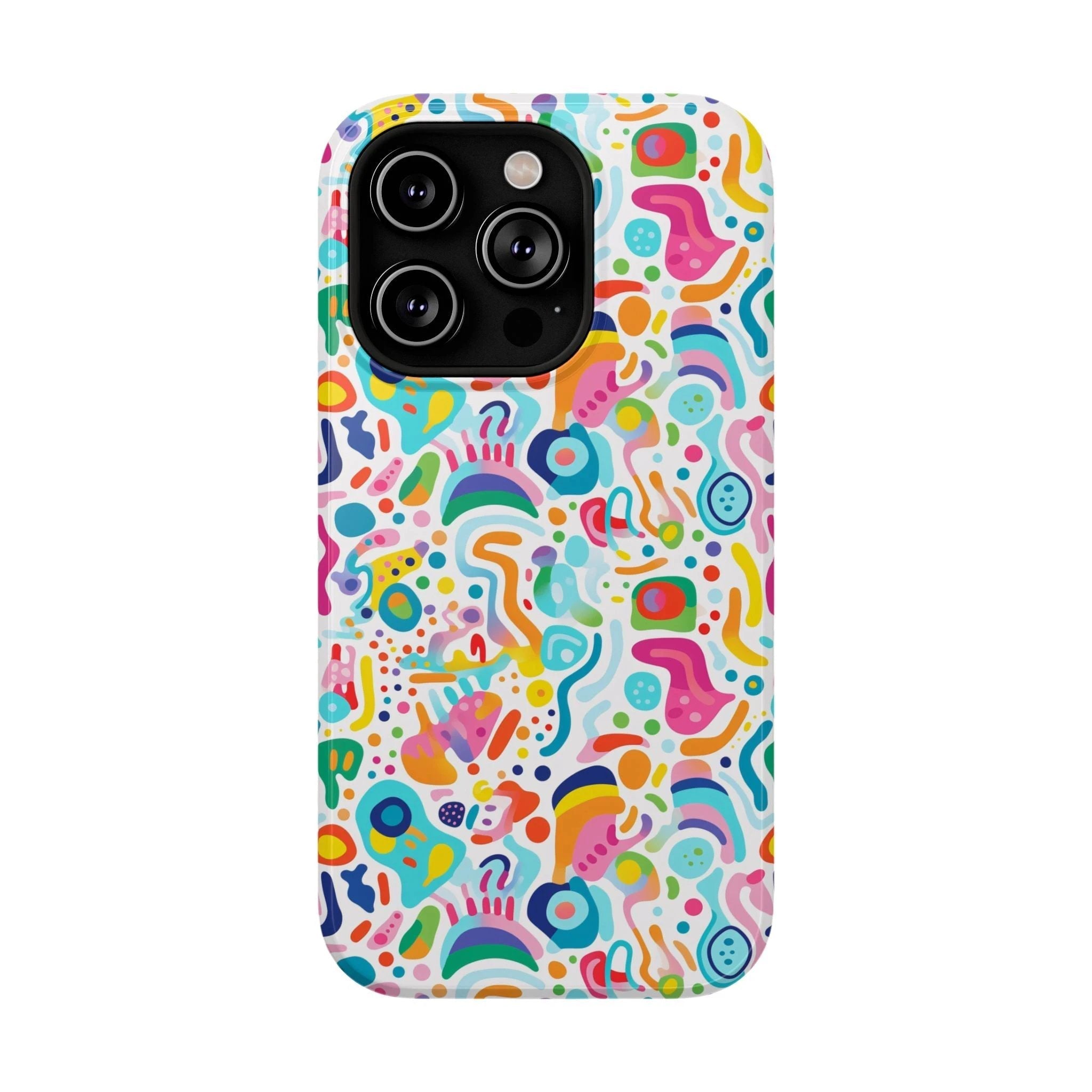 Bespattered Facade Rainbow Doodles Impact-Resistant Case by Bespattered Facade