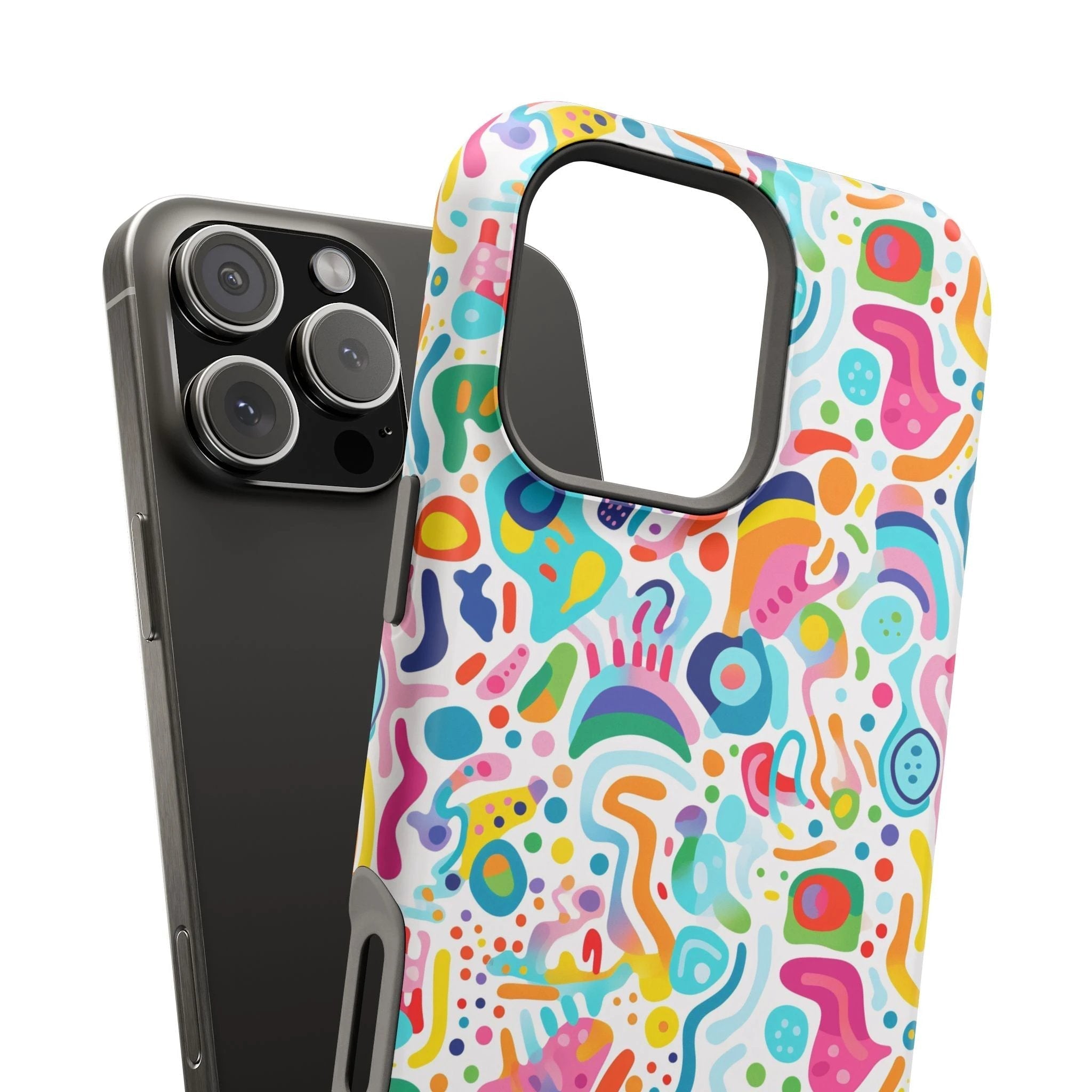 Bespattered Facade Rainbow Doodles MagSafe Tough Case by Bespattered Facade