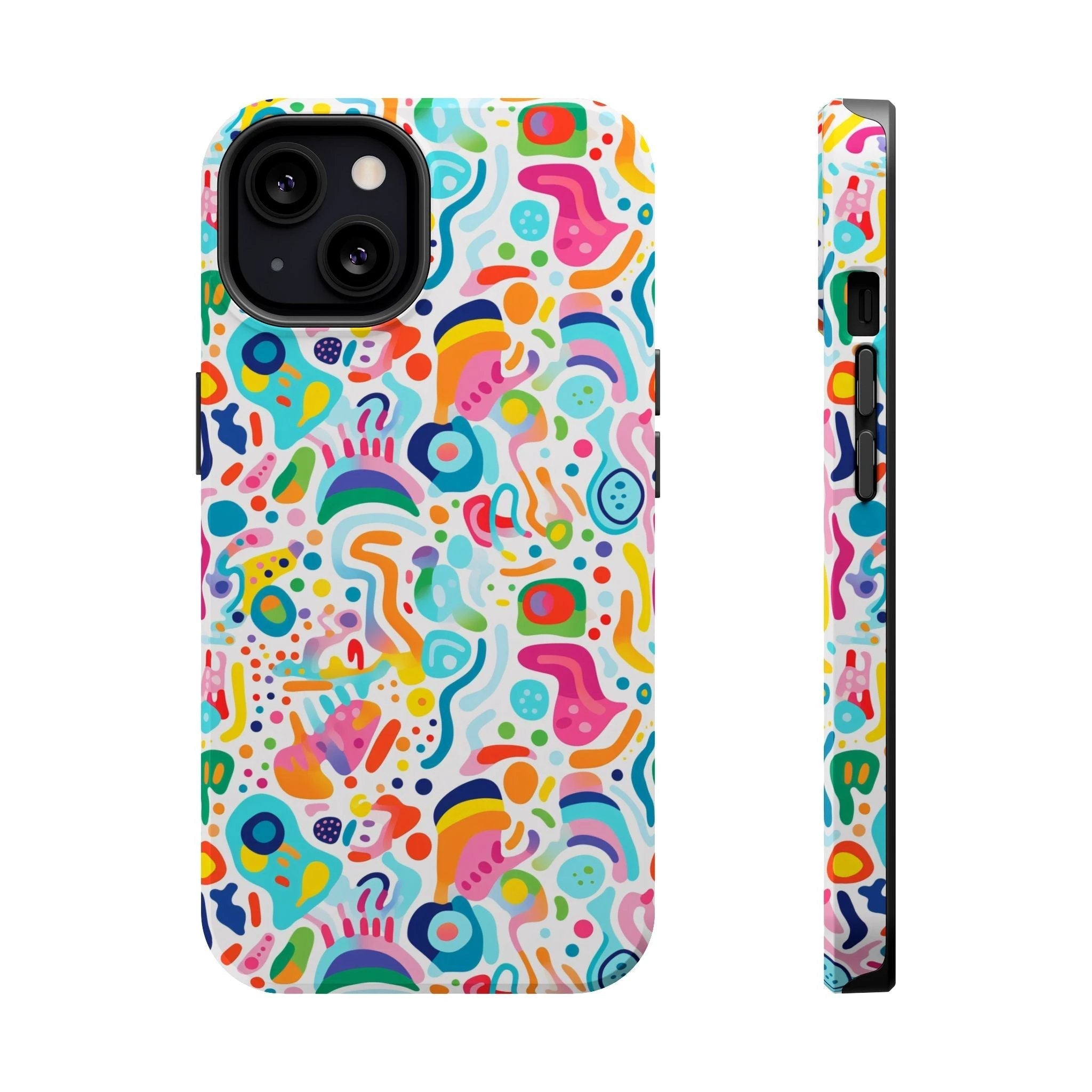 Bespattered Facade Rainbow Doodles MagSafe Tough Case by Bespattered Facade