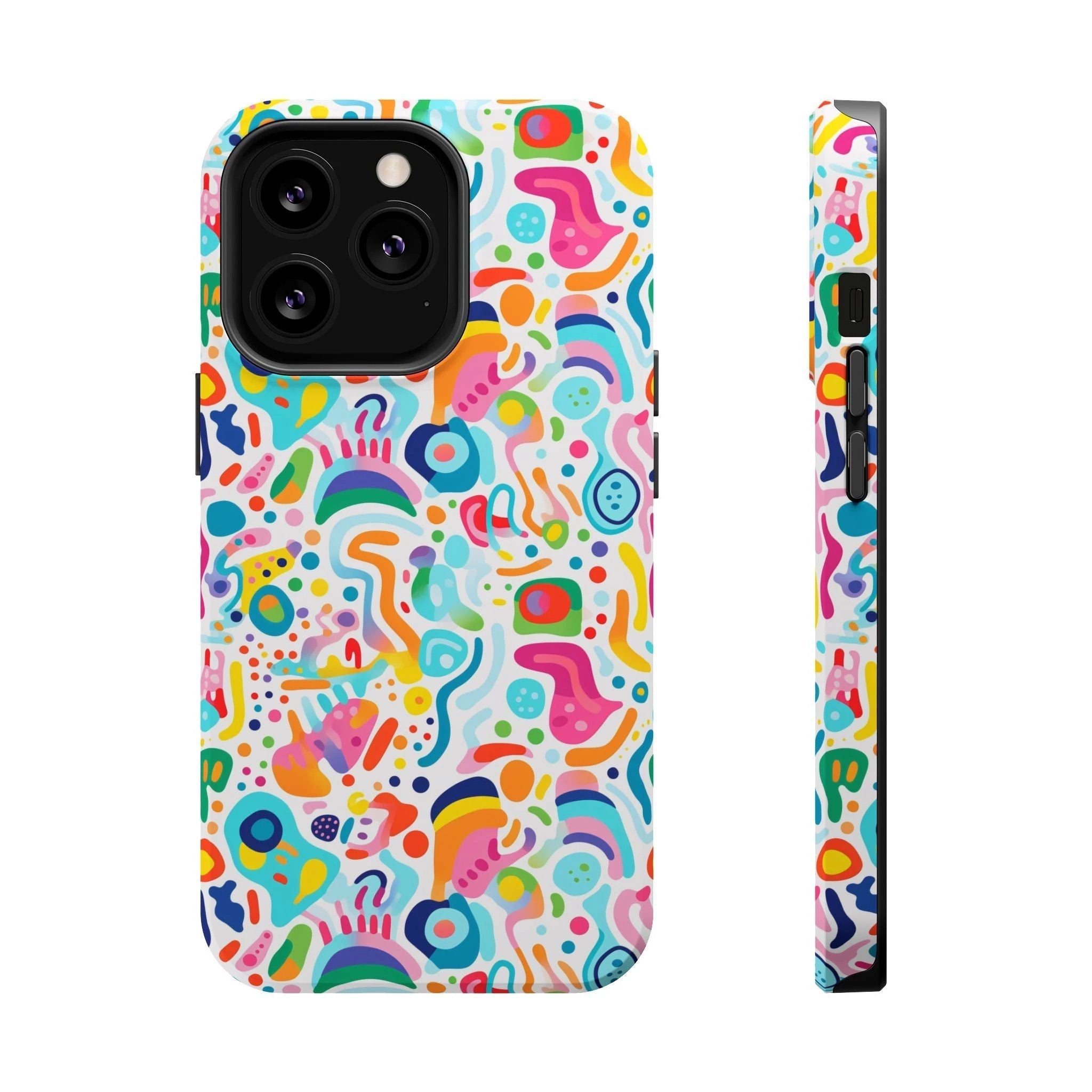 Bespattered Facade Rainbow Doodles MagSafe Tough Case by Bespattered Facade