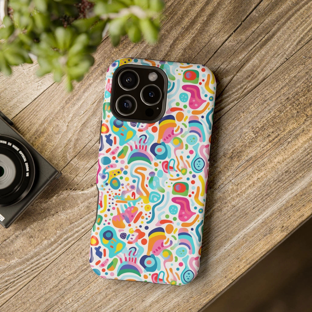 Bespattered Facade Rainbow Doodles MagSafe Tough Case by Bespattered Facade