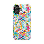 Bespattered Facade Rainbow Doodles MagSafe Tough Case by Bespattered Facade