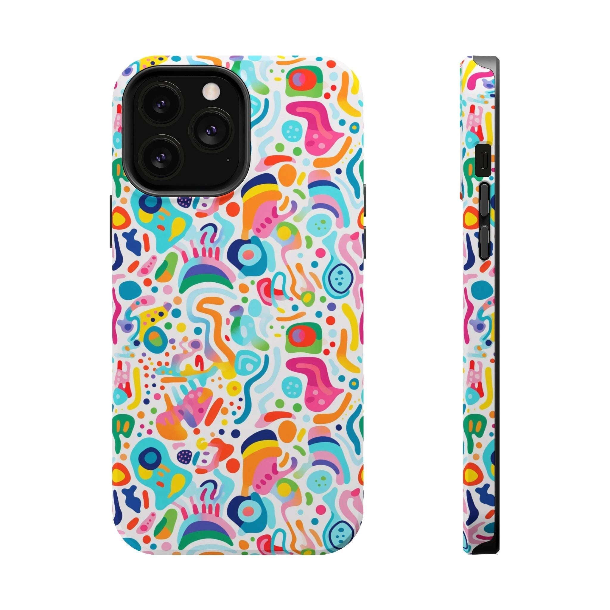 Bespattered Facade Rainbow Doodles MagSafe Tough Case by Bespattered Facade