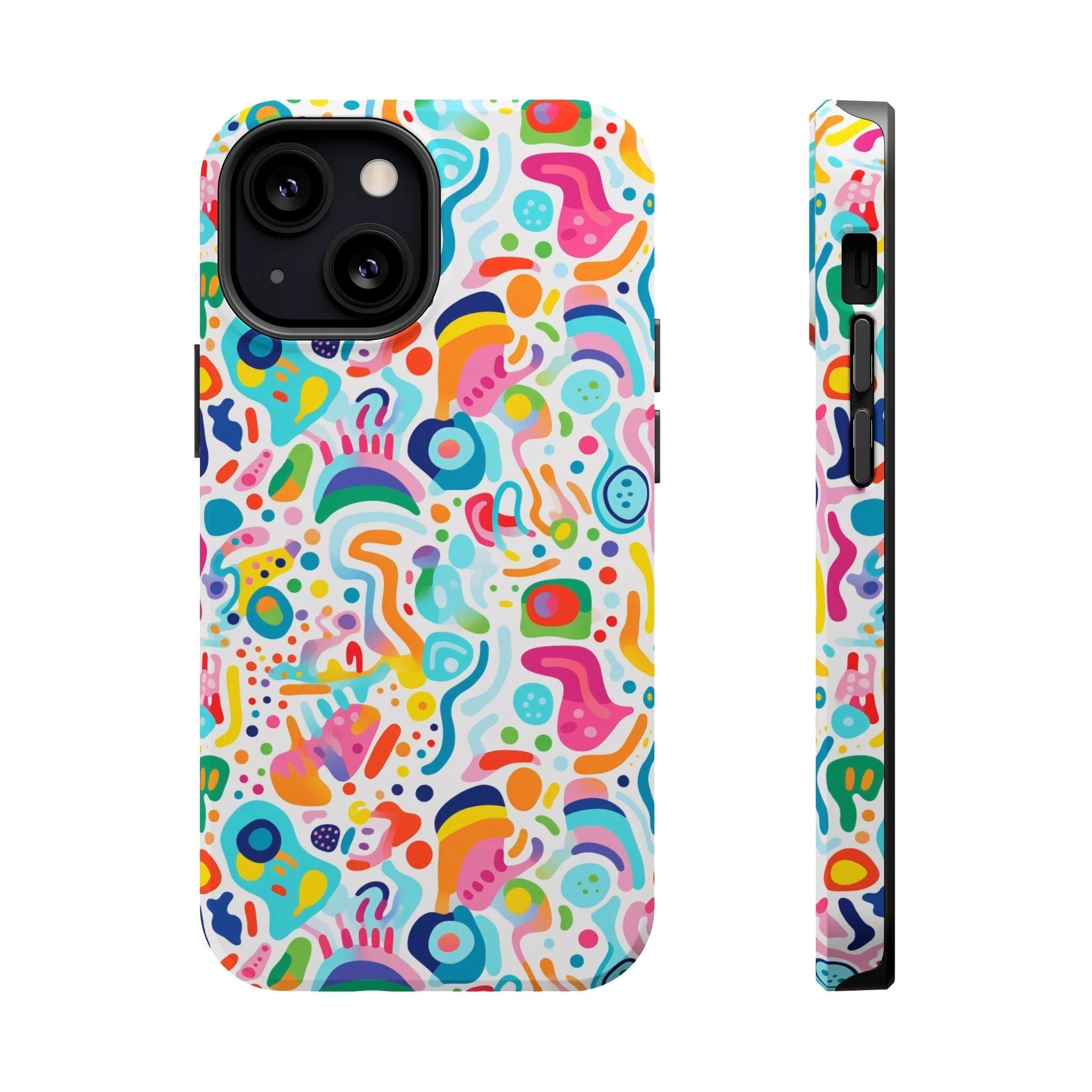 Bespattered Facade Rainbow Doodles MagSafe Tough Case by Bespattered Facade