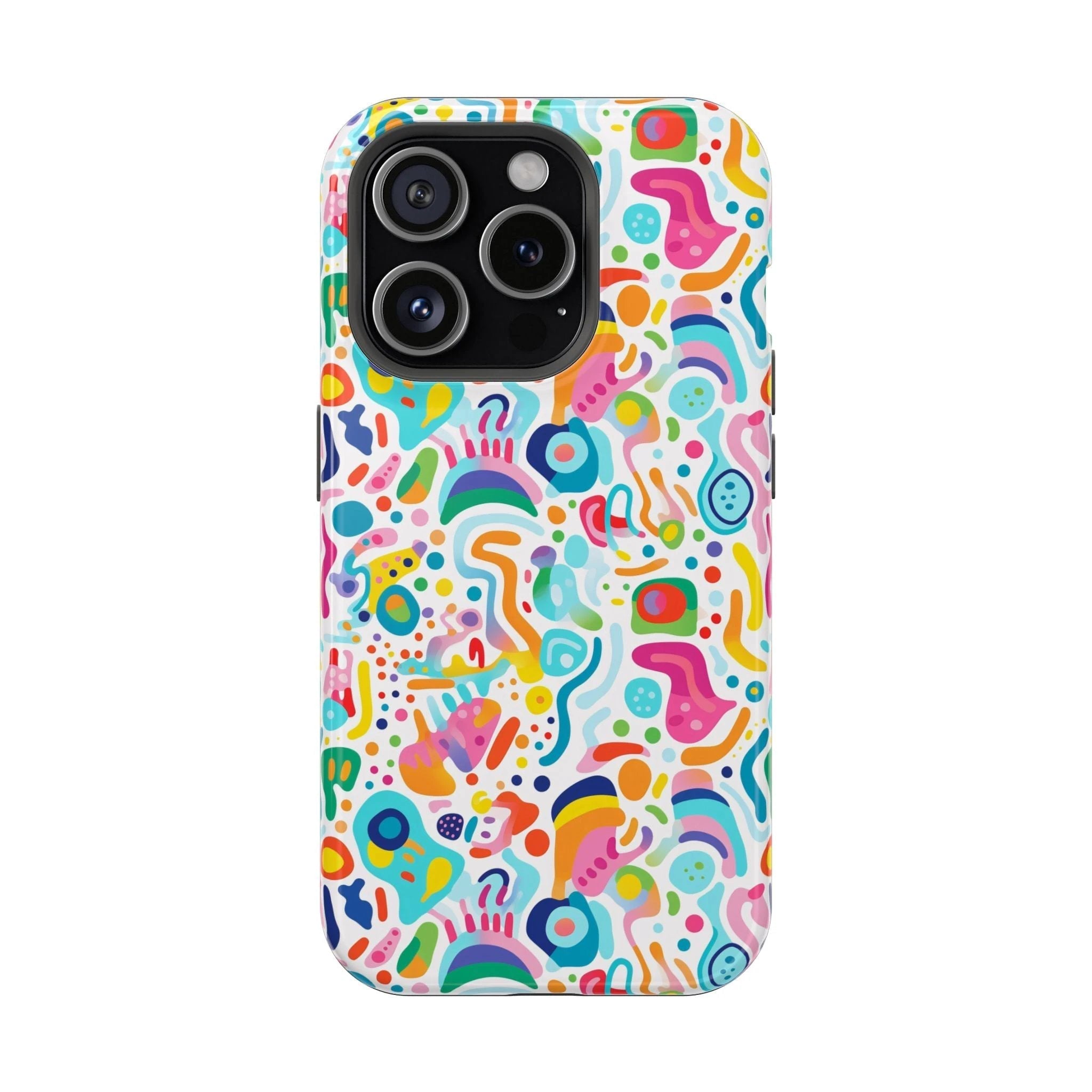 Bespattered Facade Rainbow Doodles MagSafe Tough Case by Bespattered Facade