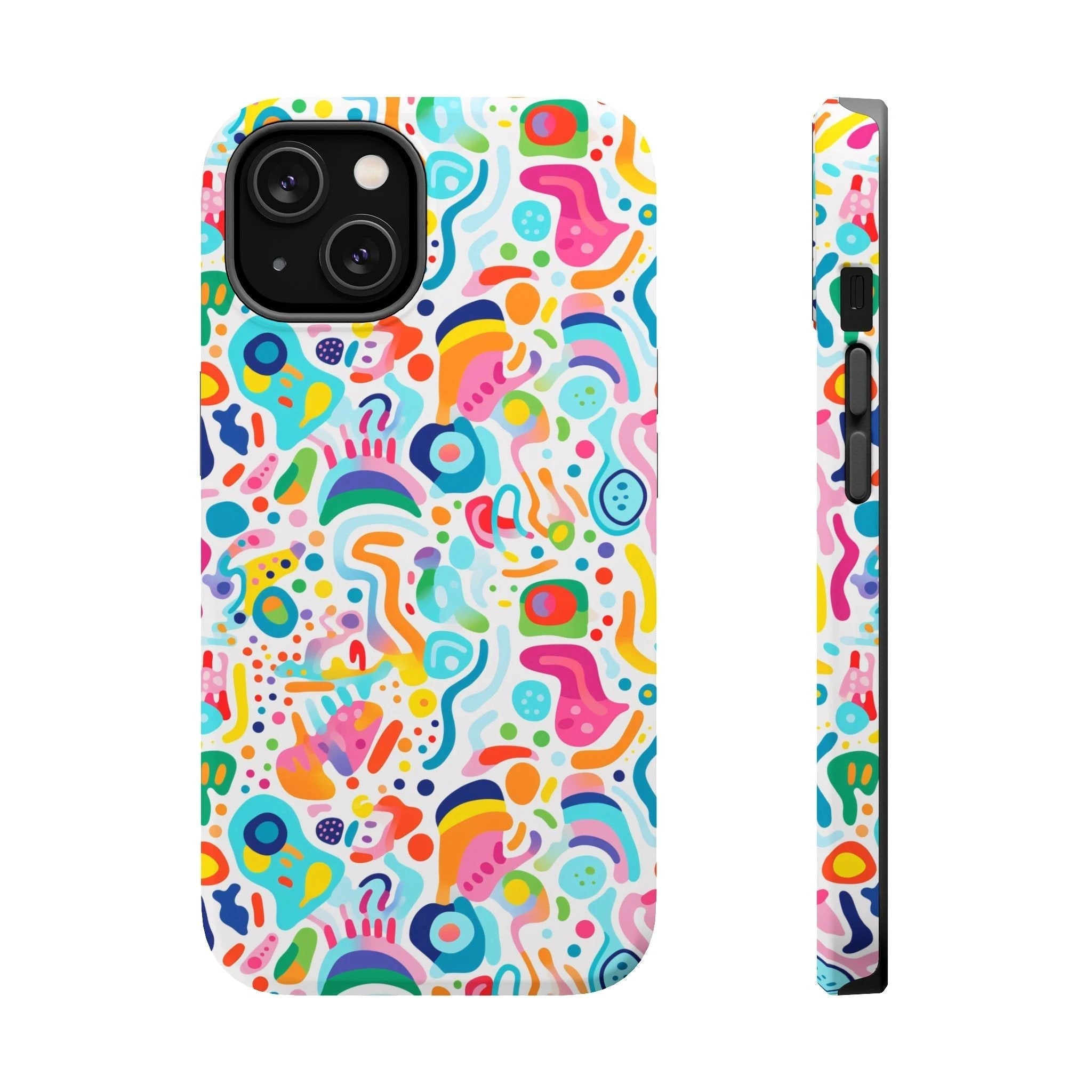 Bespattered Facade Rainbow Doodles MagSafe Tough Case by Bespattered Facade