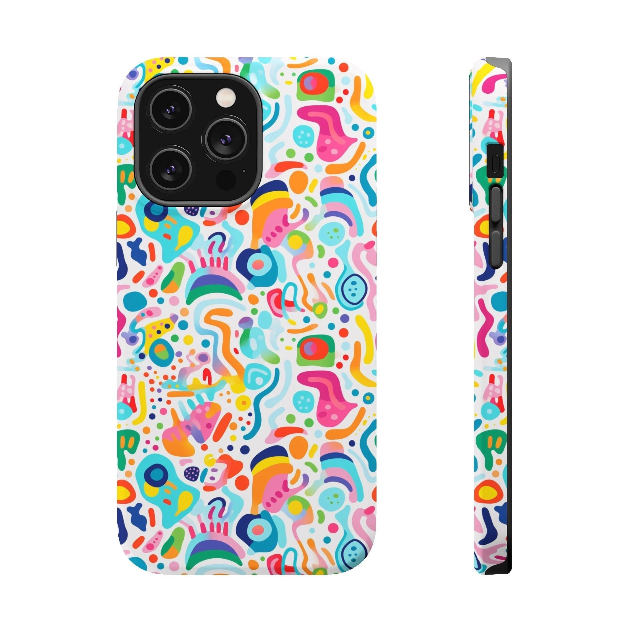 Bespattered Facade Rainbow Doodles MagSafe Tough Case by Bespattered Facade