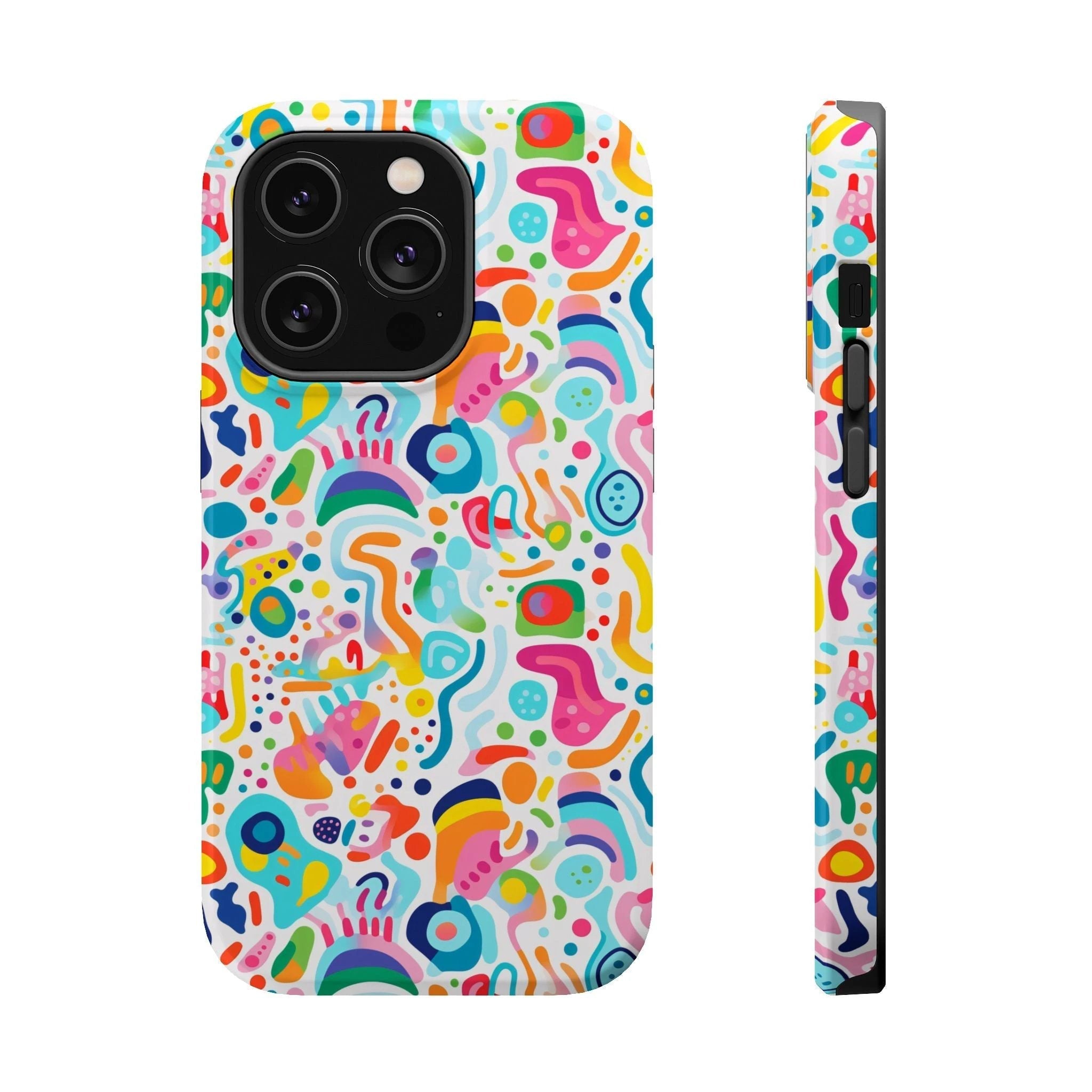 Bespattered Facade Rainbow Doodles MagSafe Tough Case by Bespattered Facade