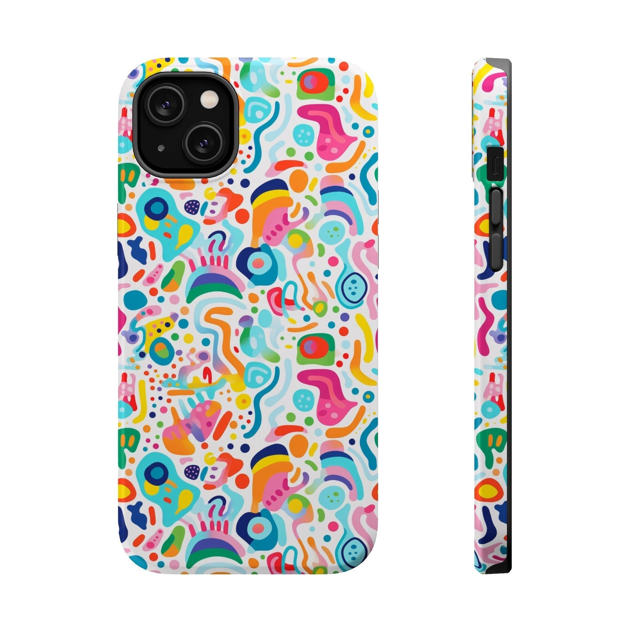 Bespattered Facade Rainbow Doodles MagSafe Tough Case by Bespattered Facade