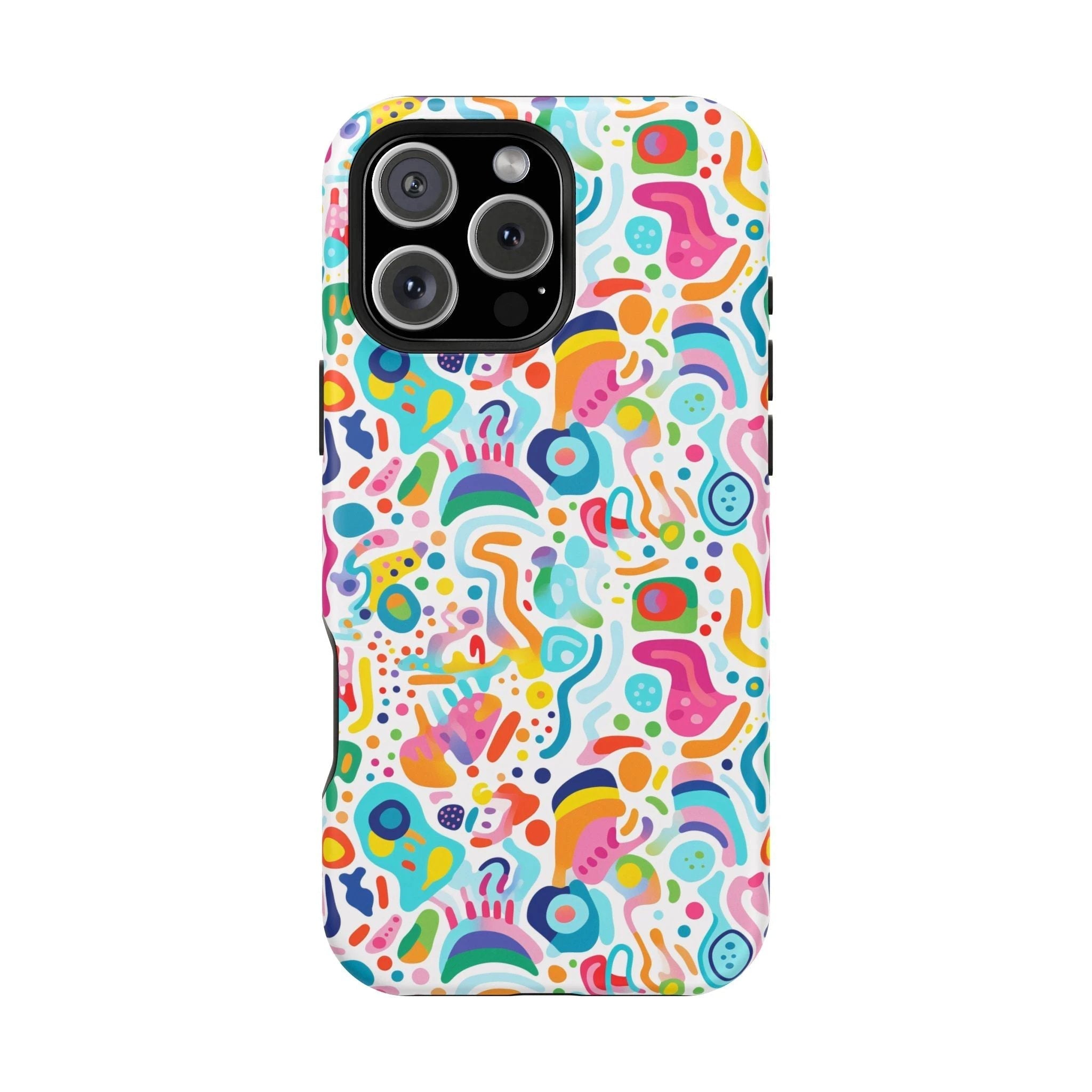 Bespattered Facade Rainbow Doodles MagSafe Tough Case by Bespattered Facade