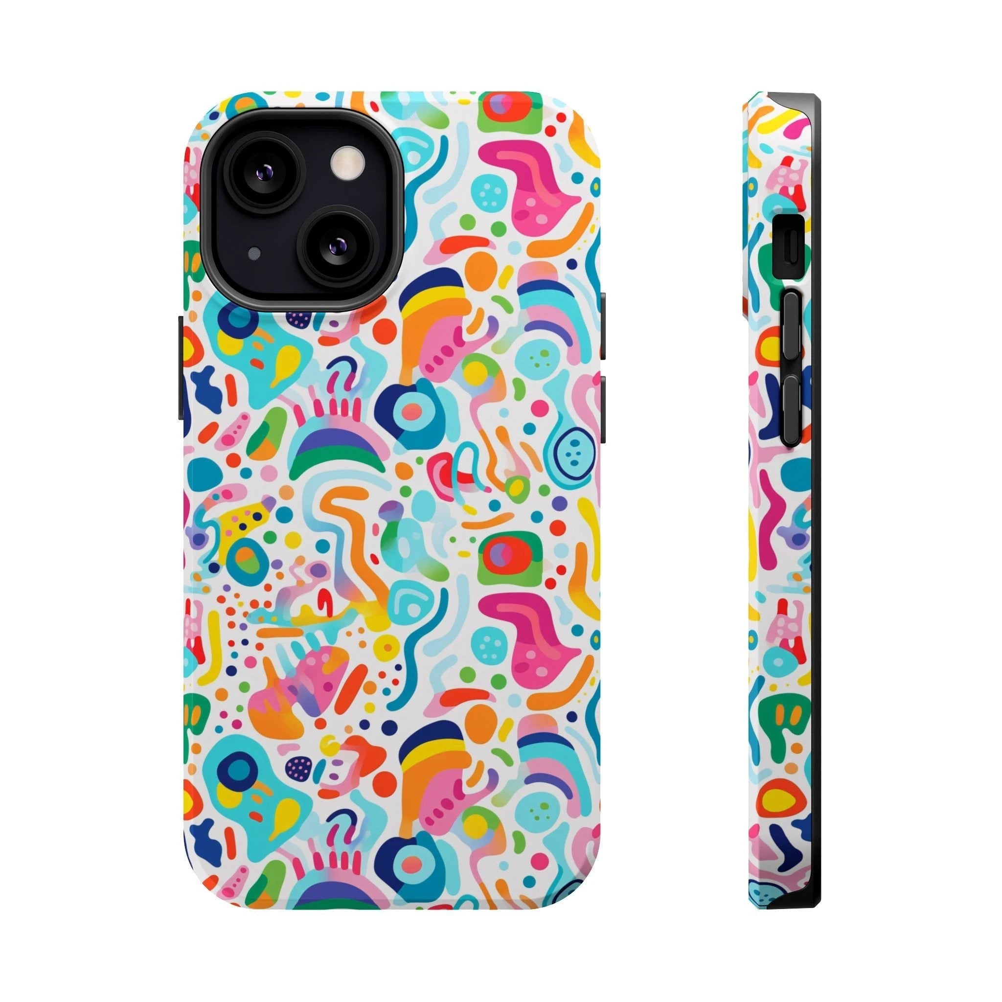 Bespattered Facade Rainbow Doodles MagSafe Tough Case by Bespattered Facade