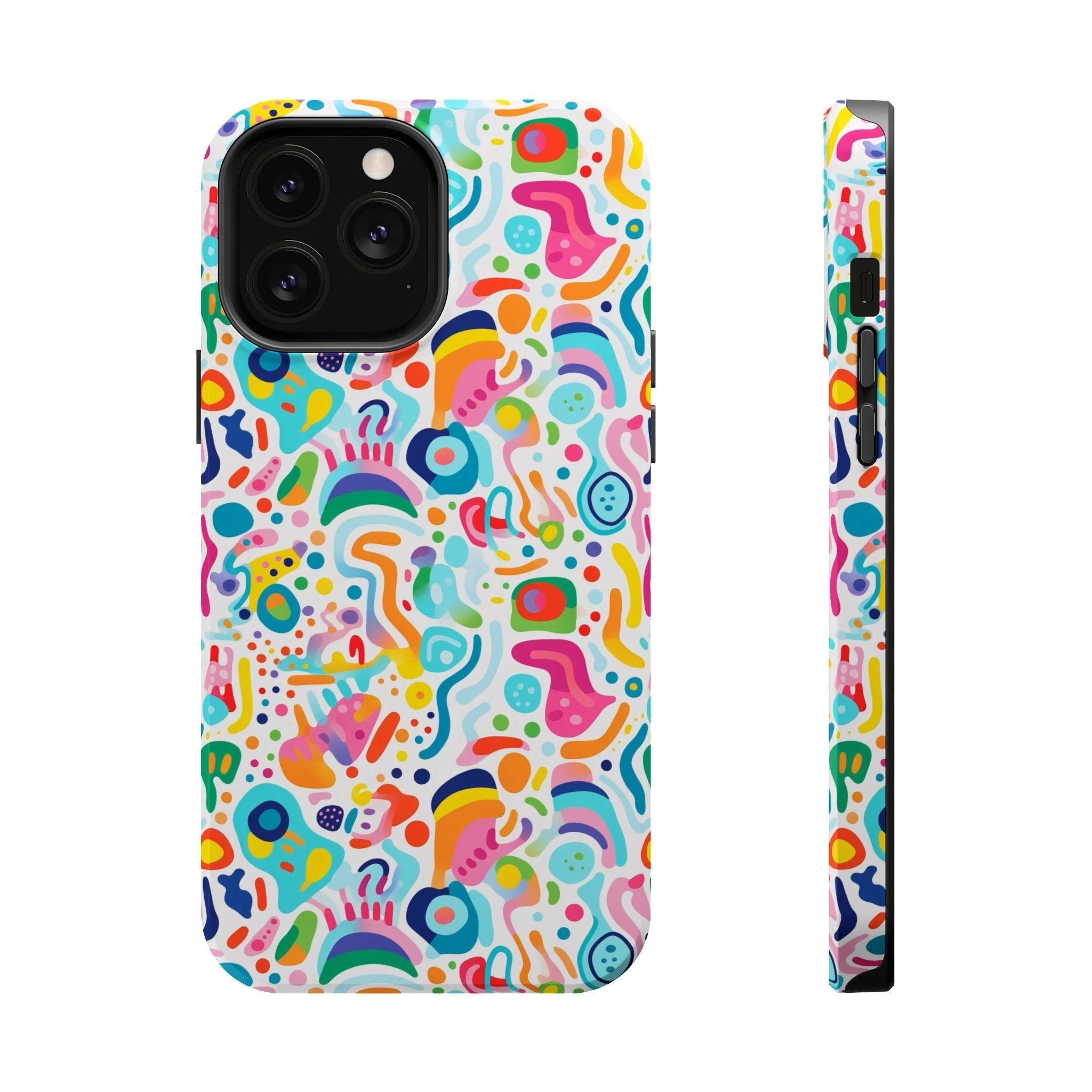 Bespattered Facade Rainbow Doodles MagSafe Tough Case by Bespattered Facade