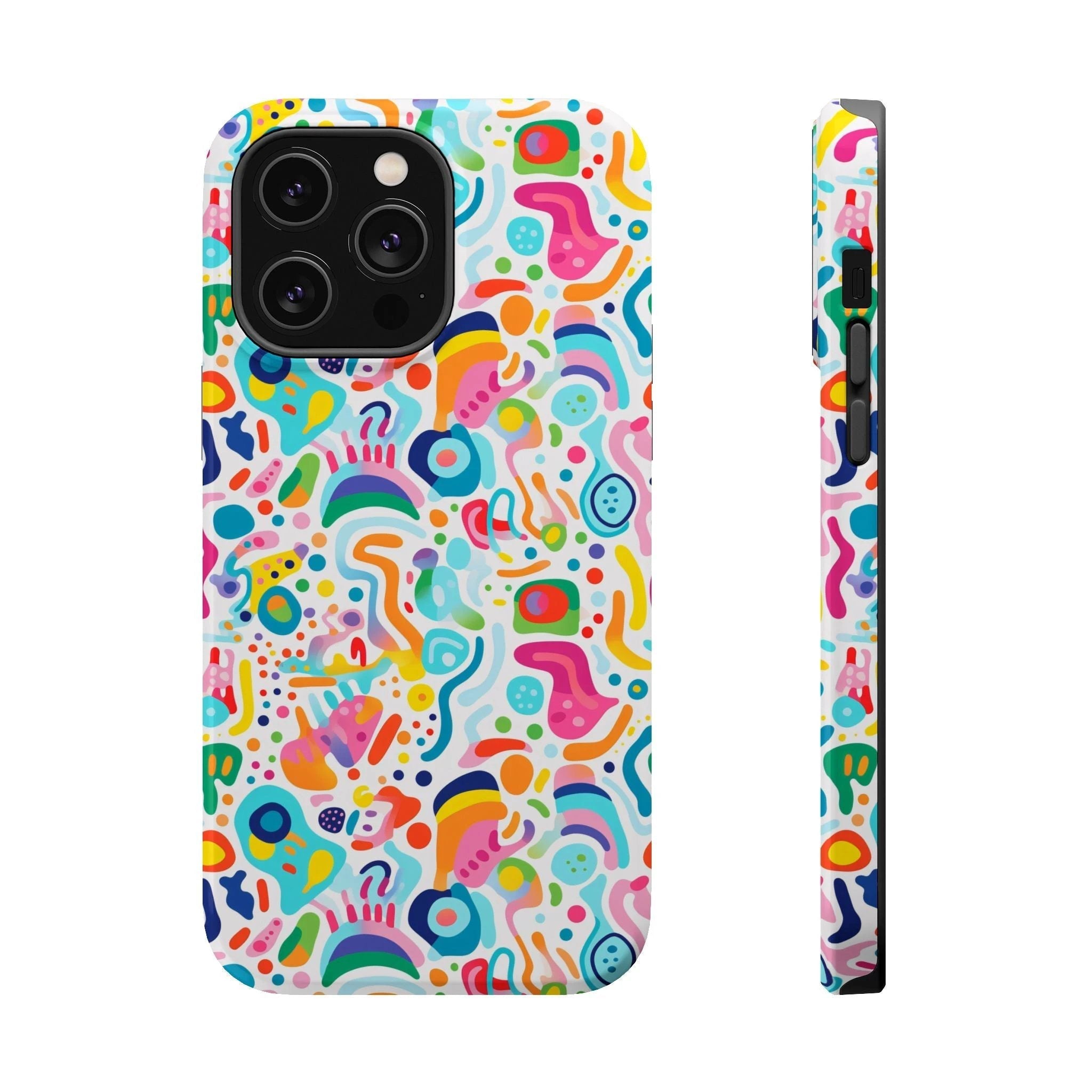 Bespattered Facade Rainbow Doodles MagSafe Tough Case by Bespattered Facade